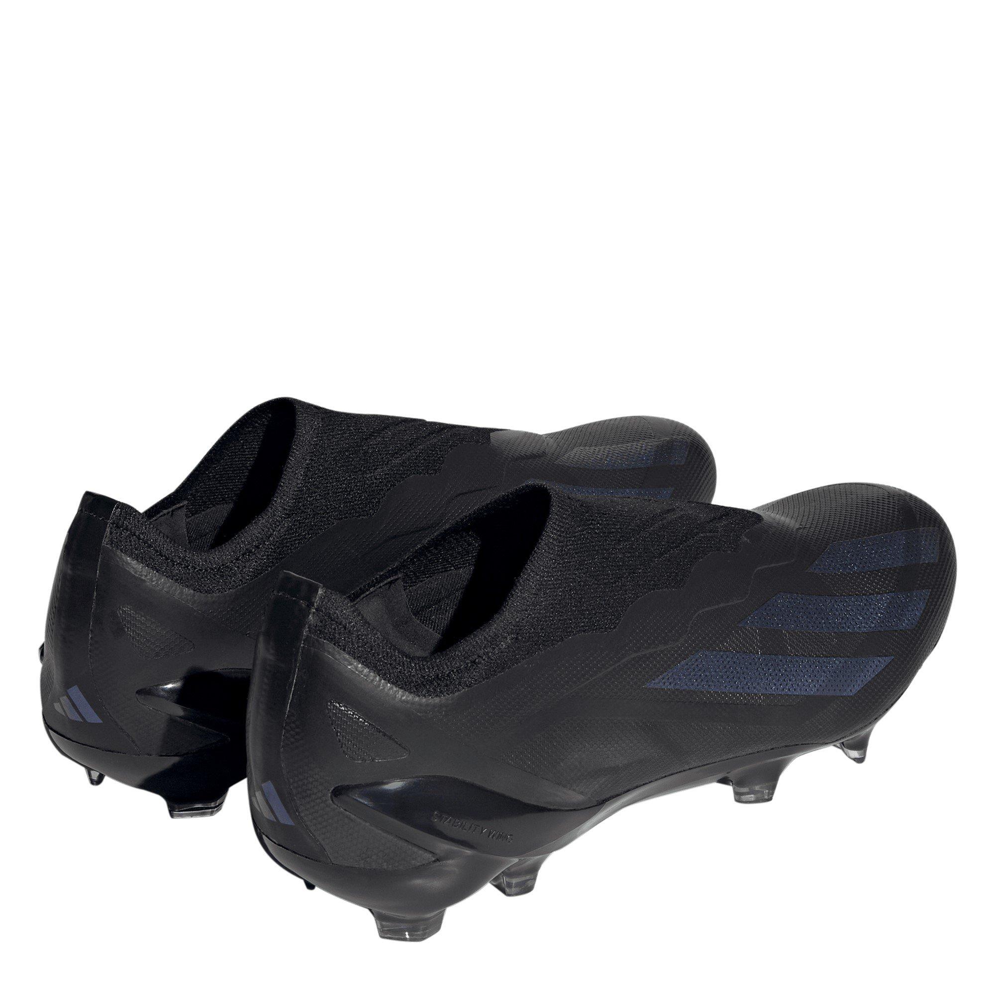 Zwart/Zwart - adidas - x Crazyfast Elite Laceless Firm Ground Football Boots - 4