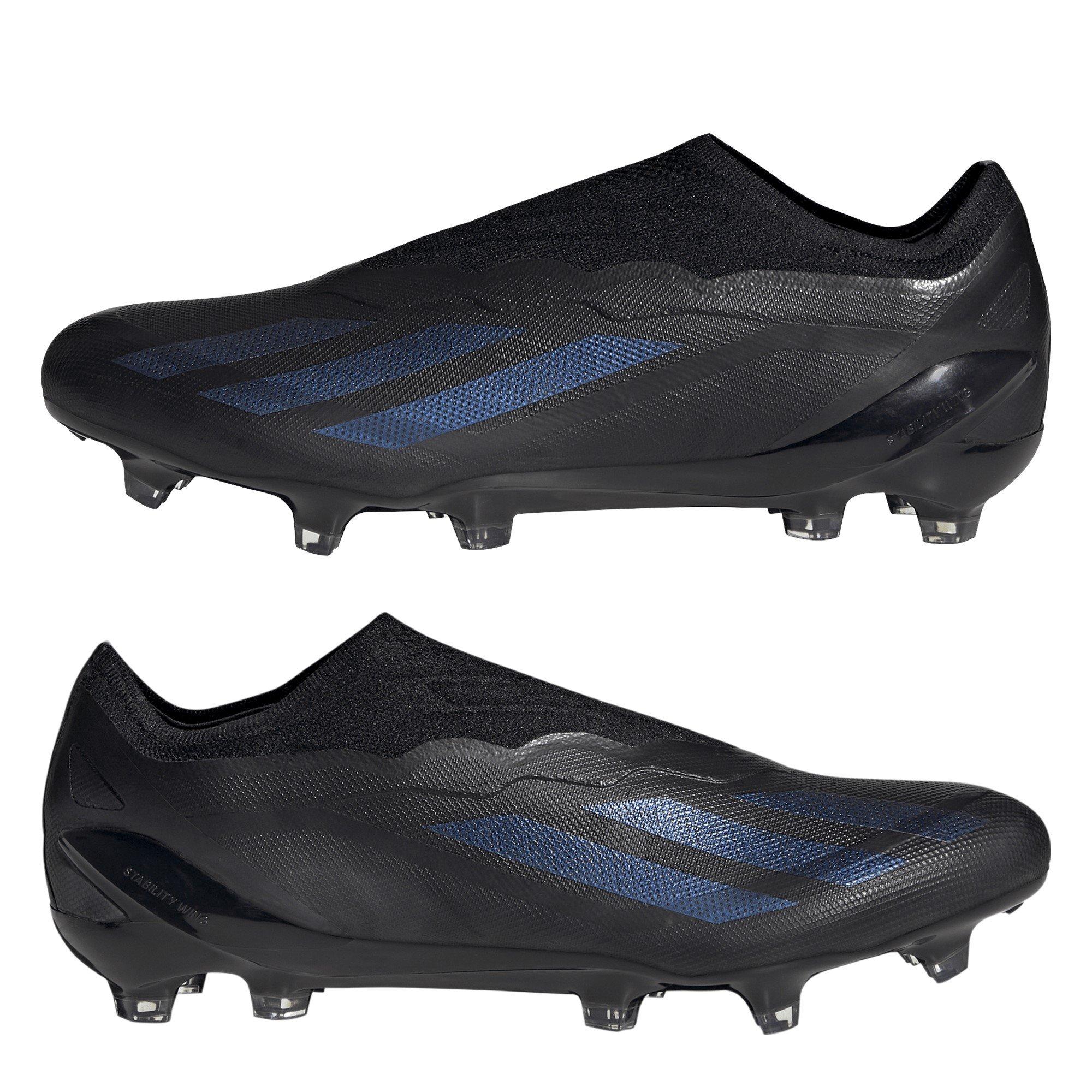 Zwart/Zwart - adidas - x Crazyfast Elite Laceless Firm Ground Football Boots - 9