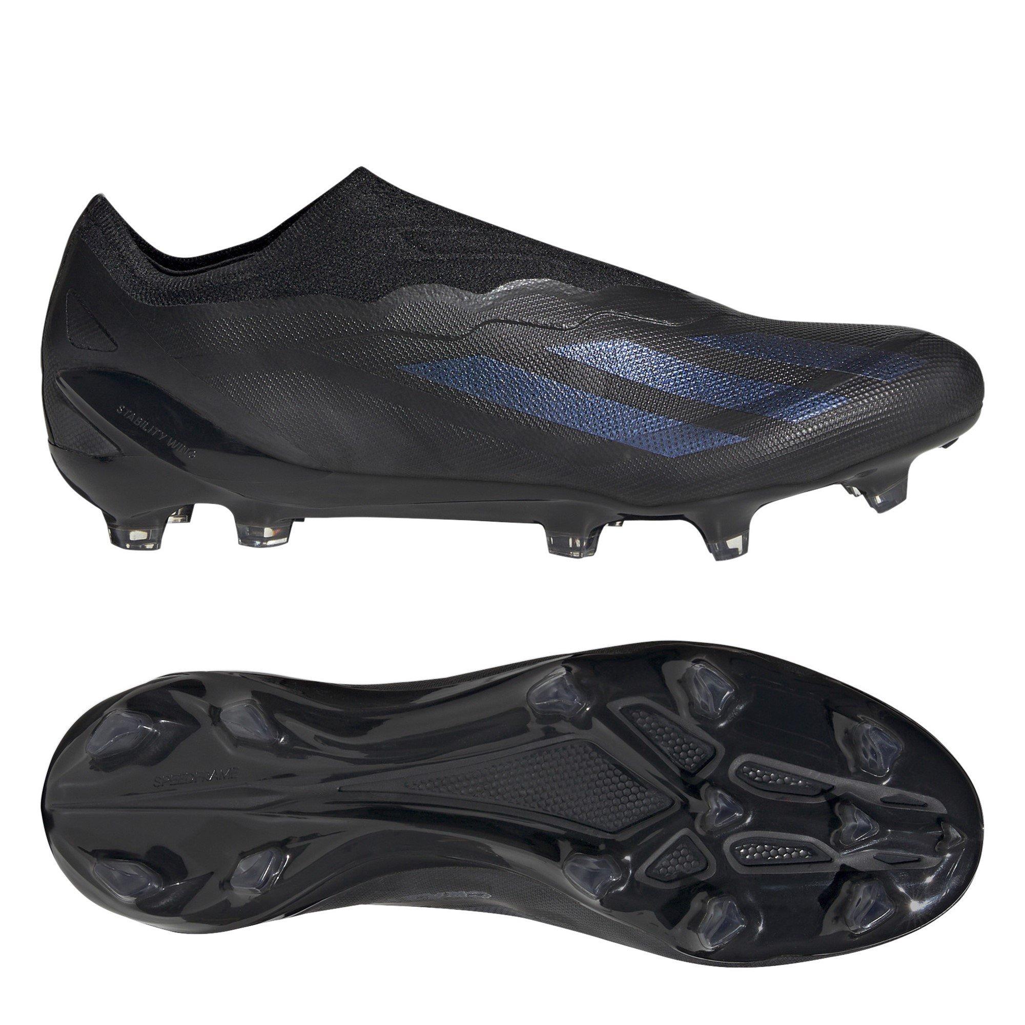 Zwart/Zwart - adidas - x Crazyfast Elite Laceless Firm Ground Football Boots - 10