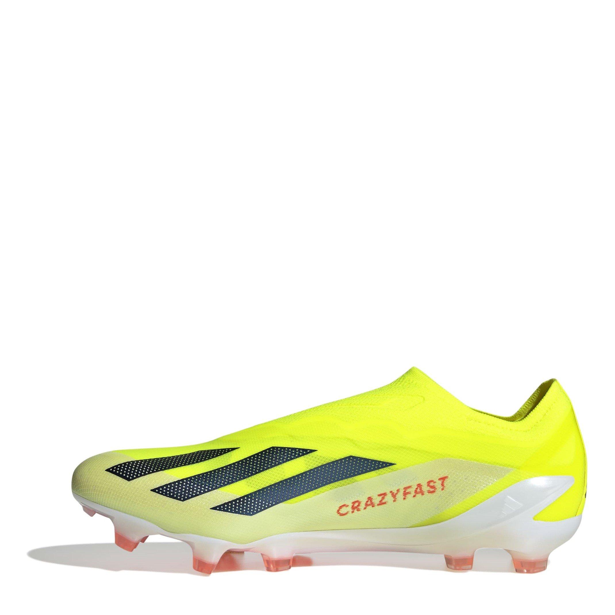 Team Solar Yell - adidas - x Crazyfast Elite Laceless Firm Ground Football Boots - 2