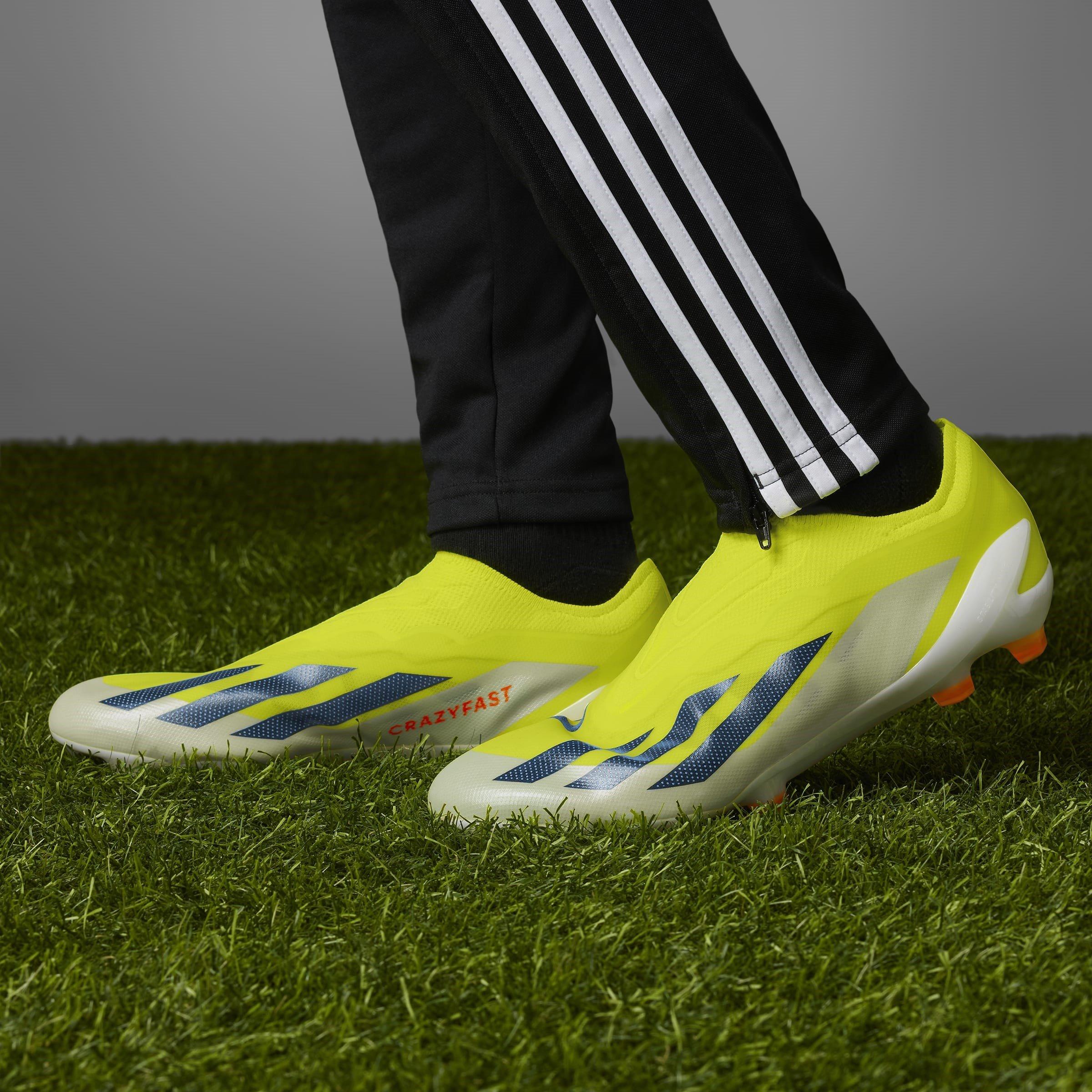 Team Solar Yell - adidas - x Crazyfast Elite Laceless Firm Ground Football Boots - 11