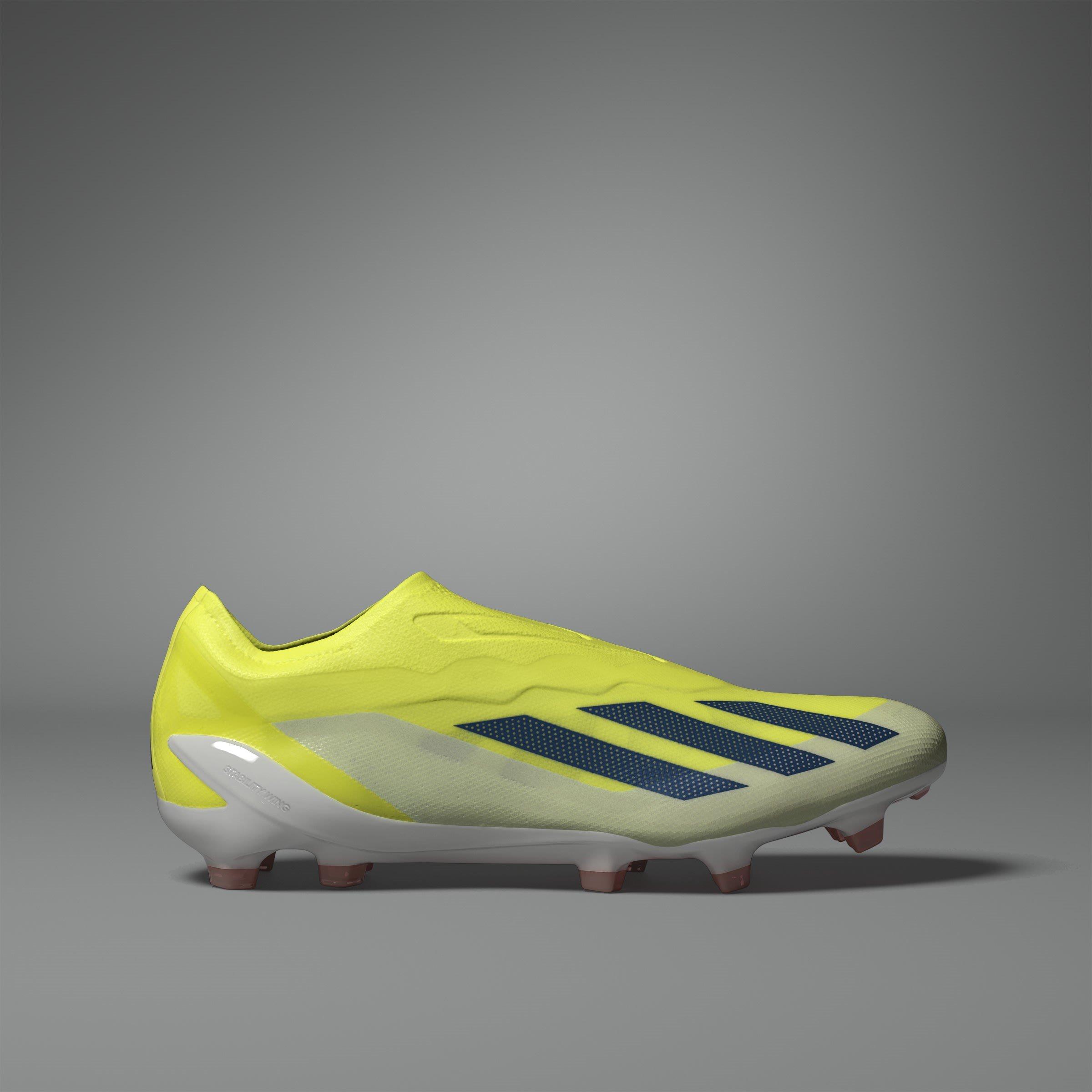 Team Solar Yell - adidas - x Crazyfast Elite Laceless Firm Ground Football Boots - 12