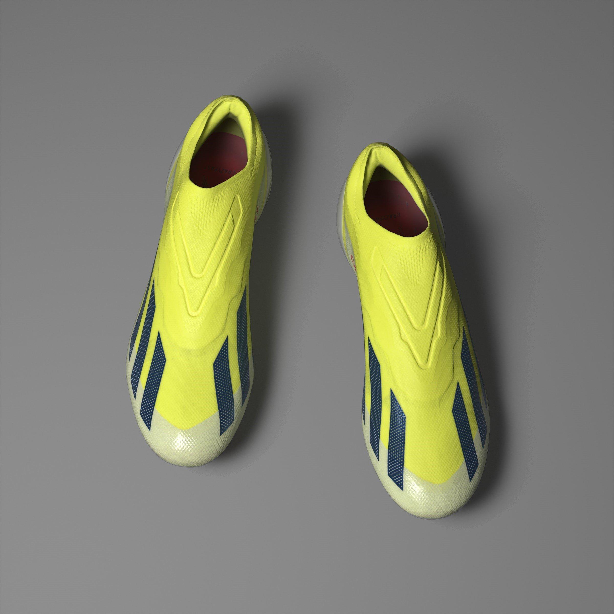 Team Solar Yell - adidas - x Crazyfast Elite Laceless Firm Ground Football Boots - 13