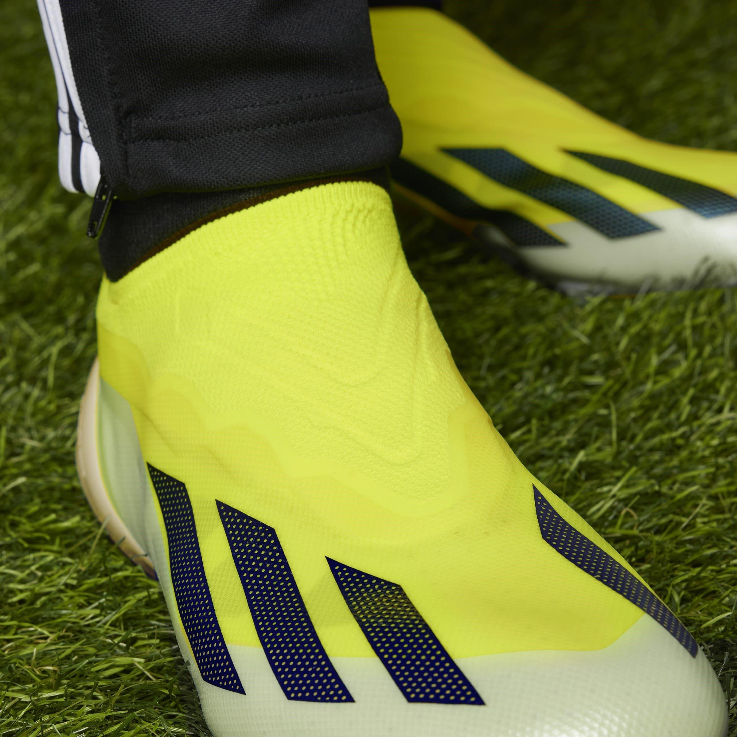 Team Solar Yell - adidas - x Crazyfast Elite Laceless Firm Ground Football Boots - 14