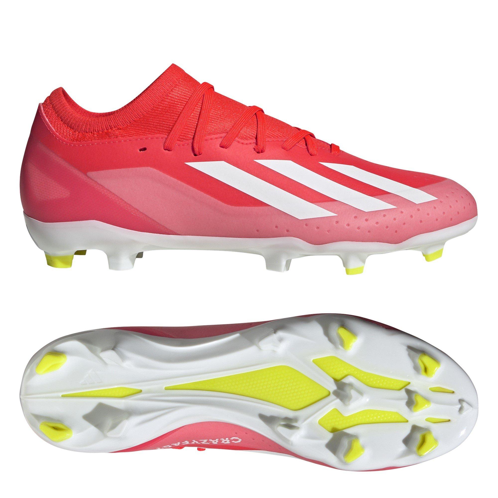 Rood/Wit/Geel - adidas - X Crazyfast League Firm Ground Football Boots - 11