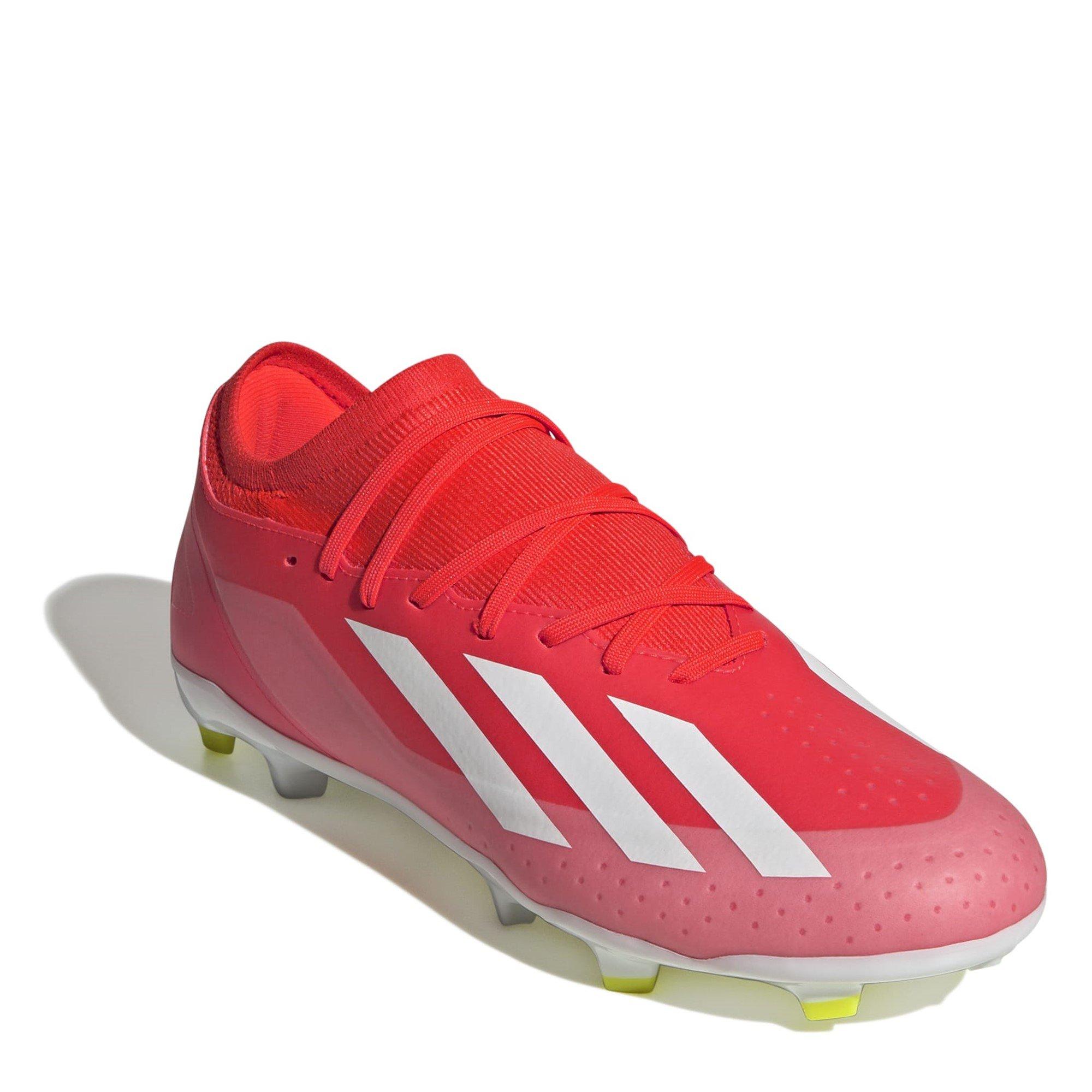 Rood/Wit/Geel - adidas - X Crazyfast League Firm Ground Football Boots - 3