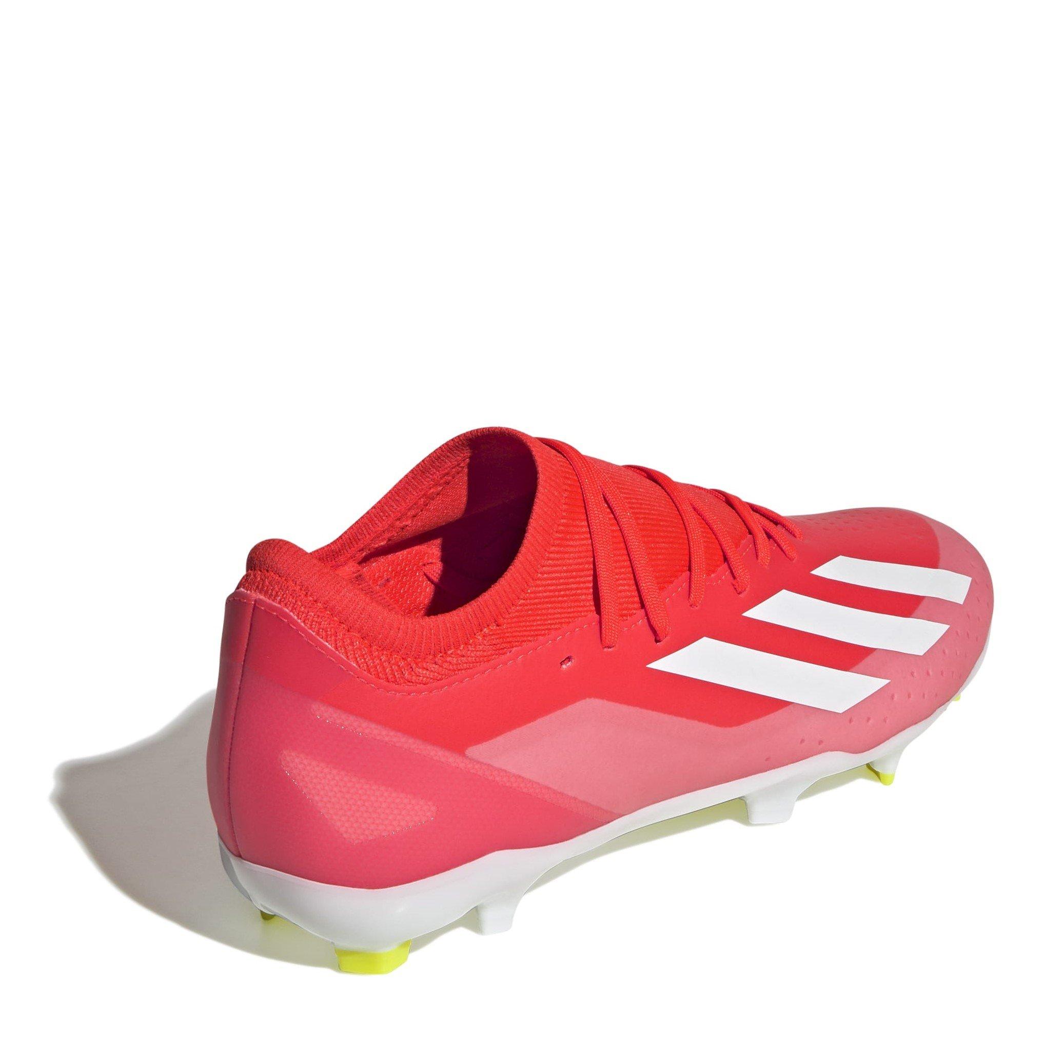 Rood/Wit/Geel - adidas - X Crazyfast League Firm Ground Football Boots - 4