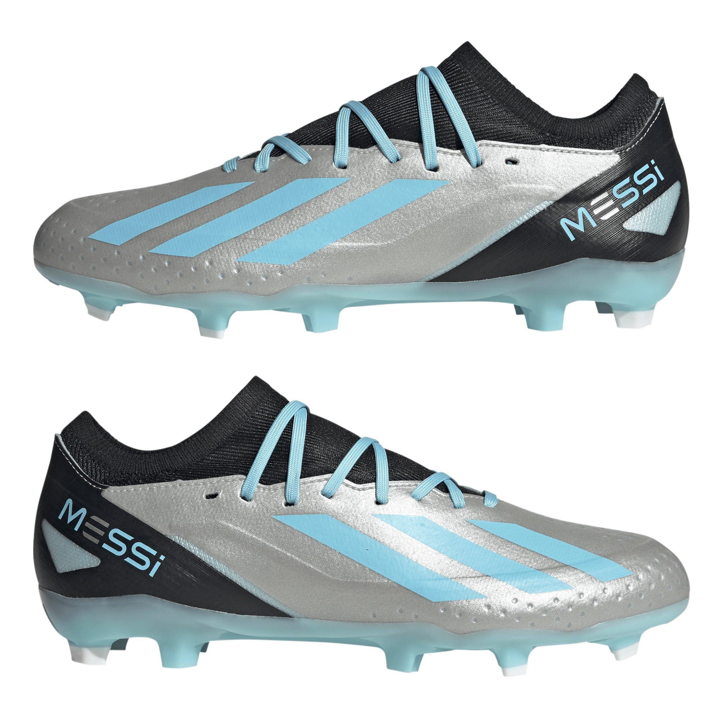 Silver/Blue/Blk - adidas - X Crazyfast League Firm Ground Football Boots - 12