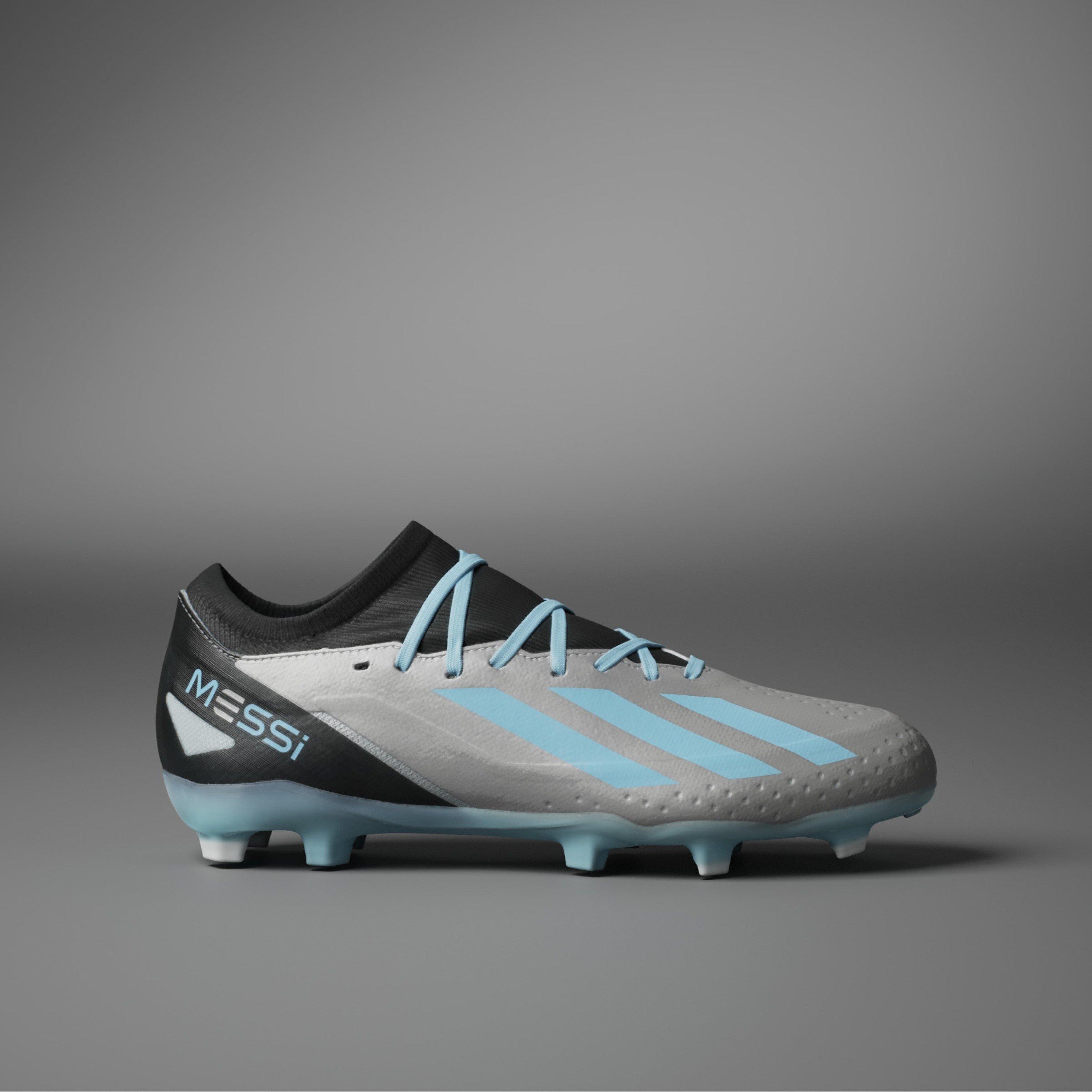 Silver/Blue/Blk - adidas - X Crazyfast League Firm Ground Football Boots - 14