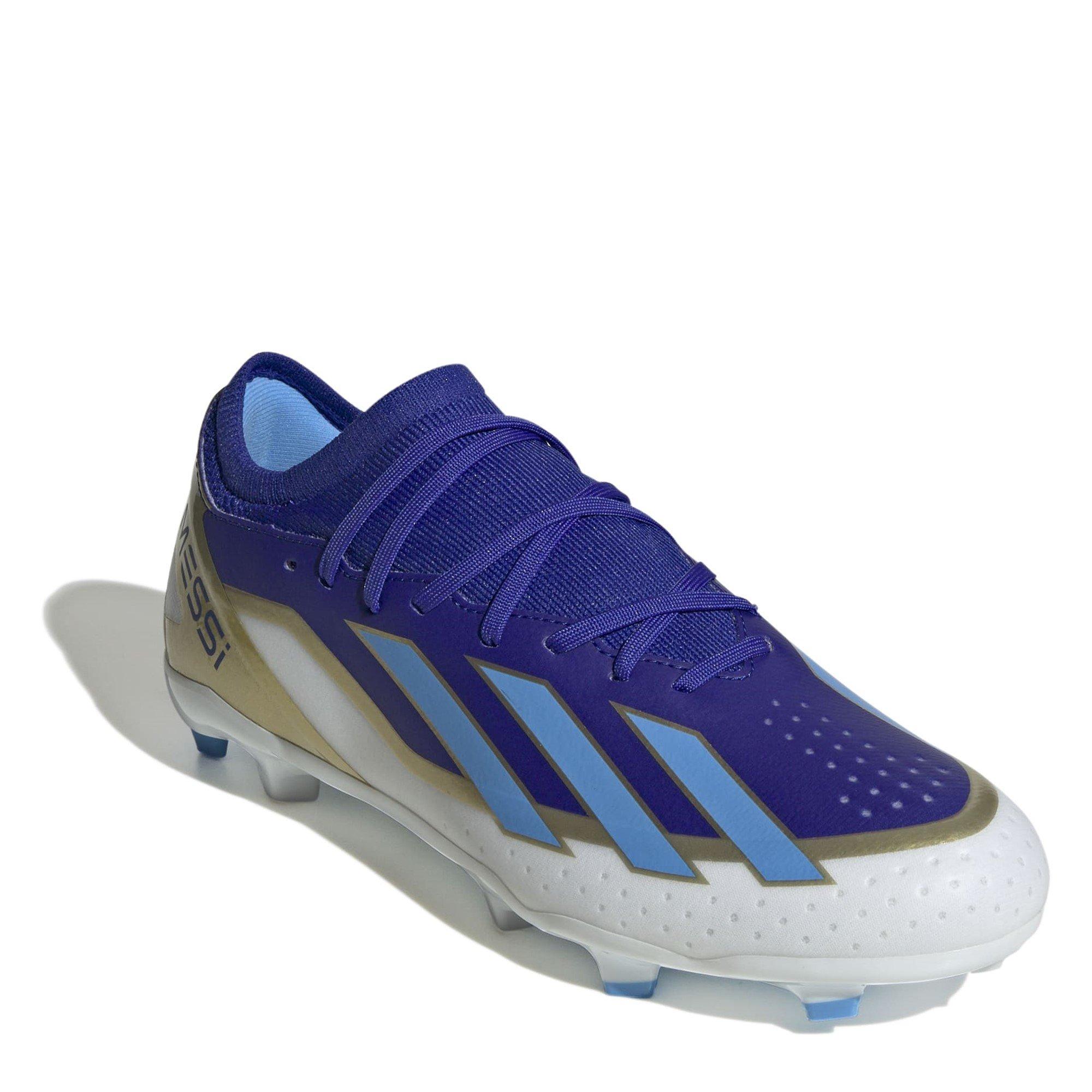 Azul/Blanco - adidas - X Crazyfast League Firm Ground Football Boots - 3