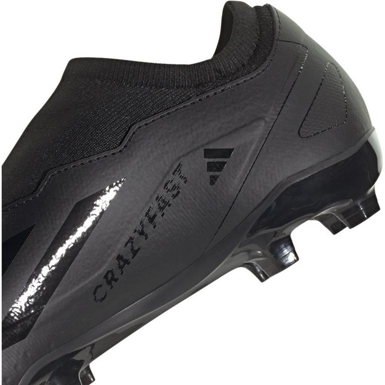 Schwarz/Schwarz - adidas - X Crazyfast League Laceless Firm Ground Football Boots - 8