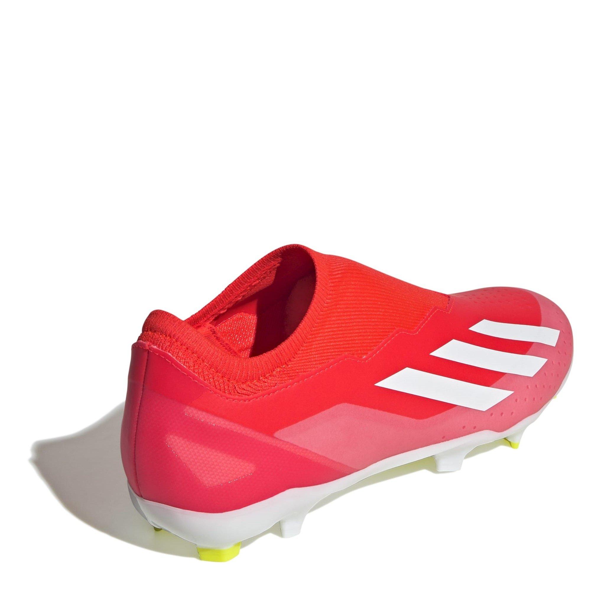 Rot/Weiß/Gelb - adidas - X Crazyfast League Laceless Firm Ground Football Boots - 4
