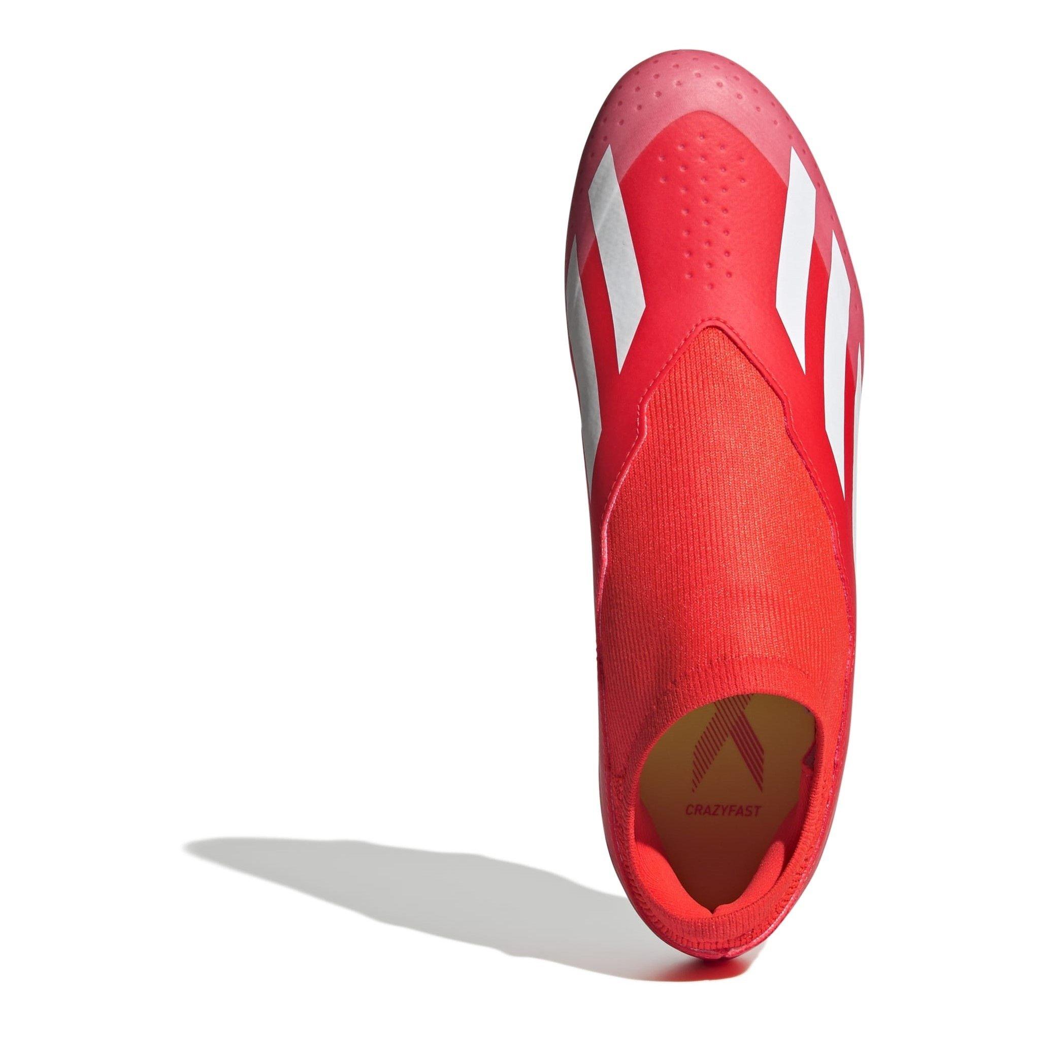 Rot/Weiß/Gelb - adidas - X Crazyfast League Laceless Firm Ground Football Boots - 5