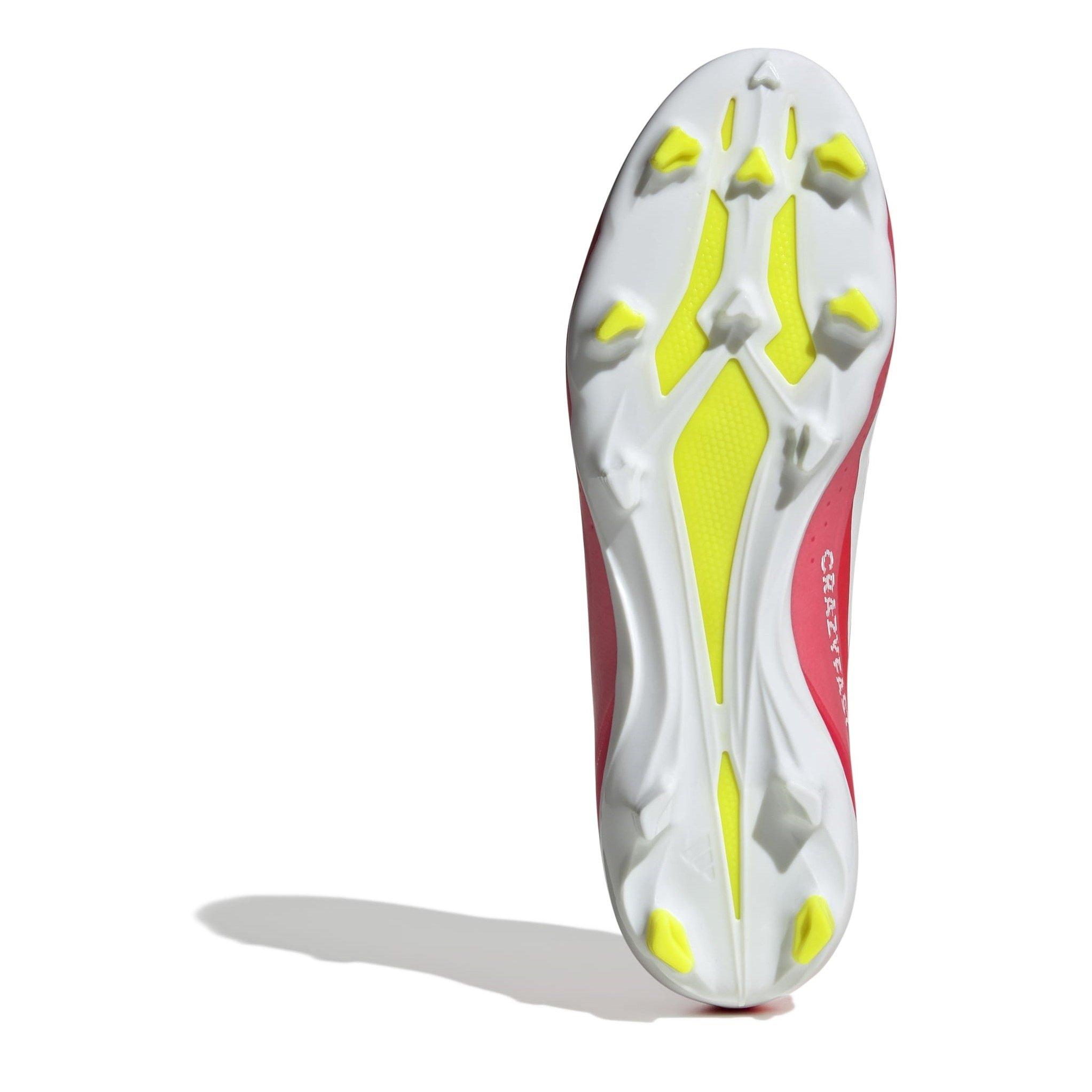Rot/Weiß/Gelb - adidas - X Crazyfast League Laceless Firm Ground Football Boots - 6