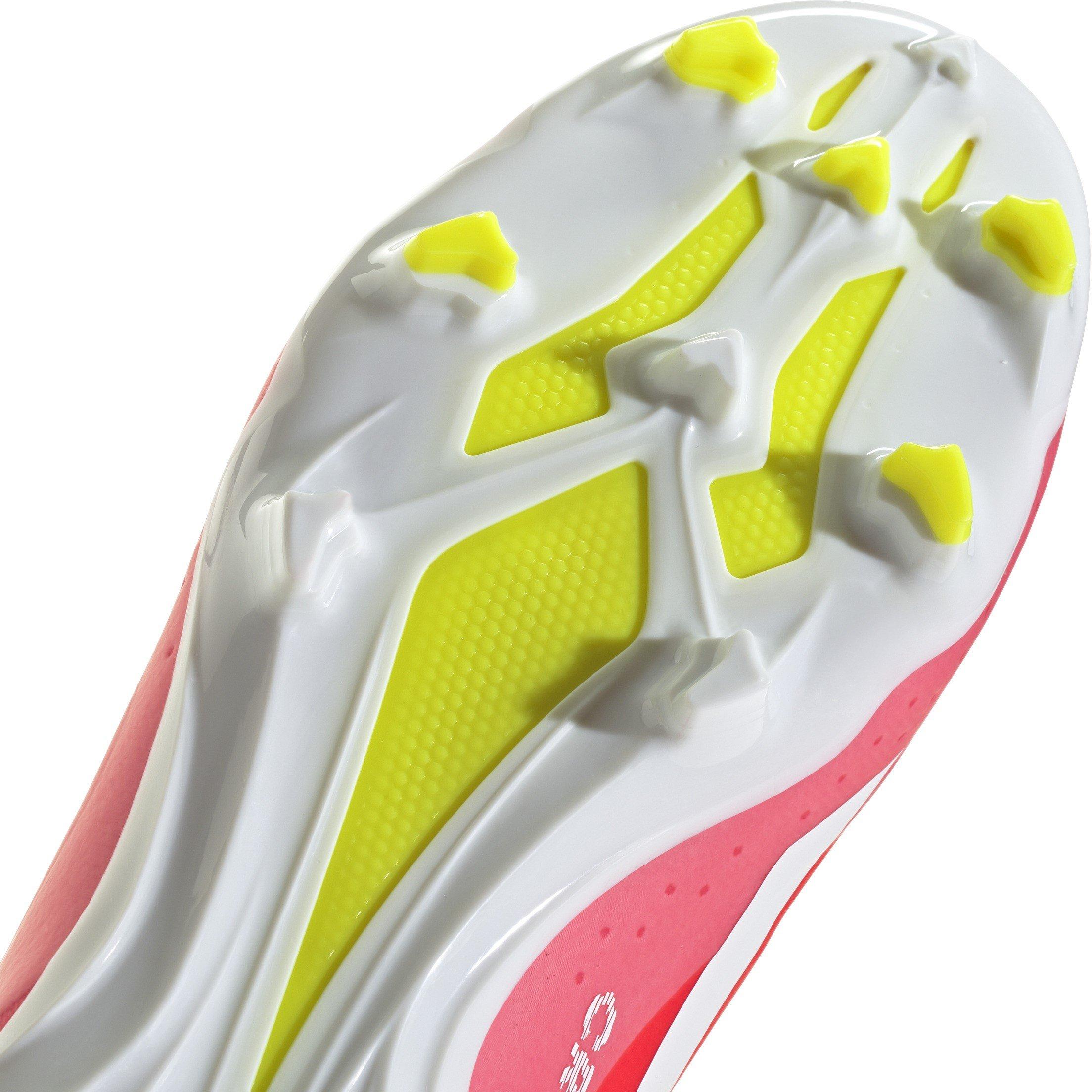 Rot/Weiß/Gelb - adidas - X Crazyfast League Laceless Firm Ground Football Boots - 8