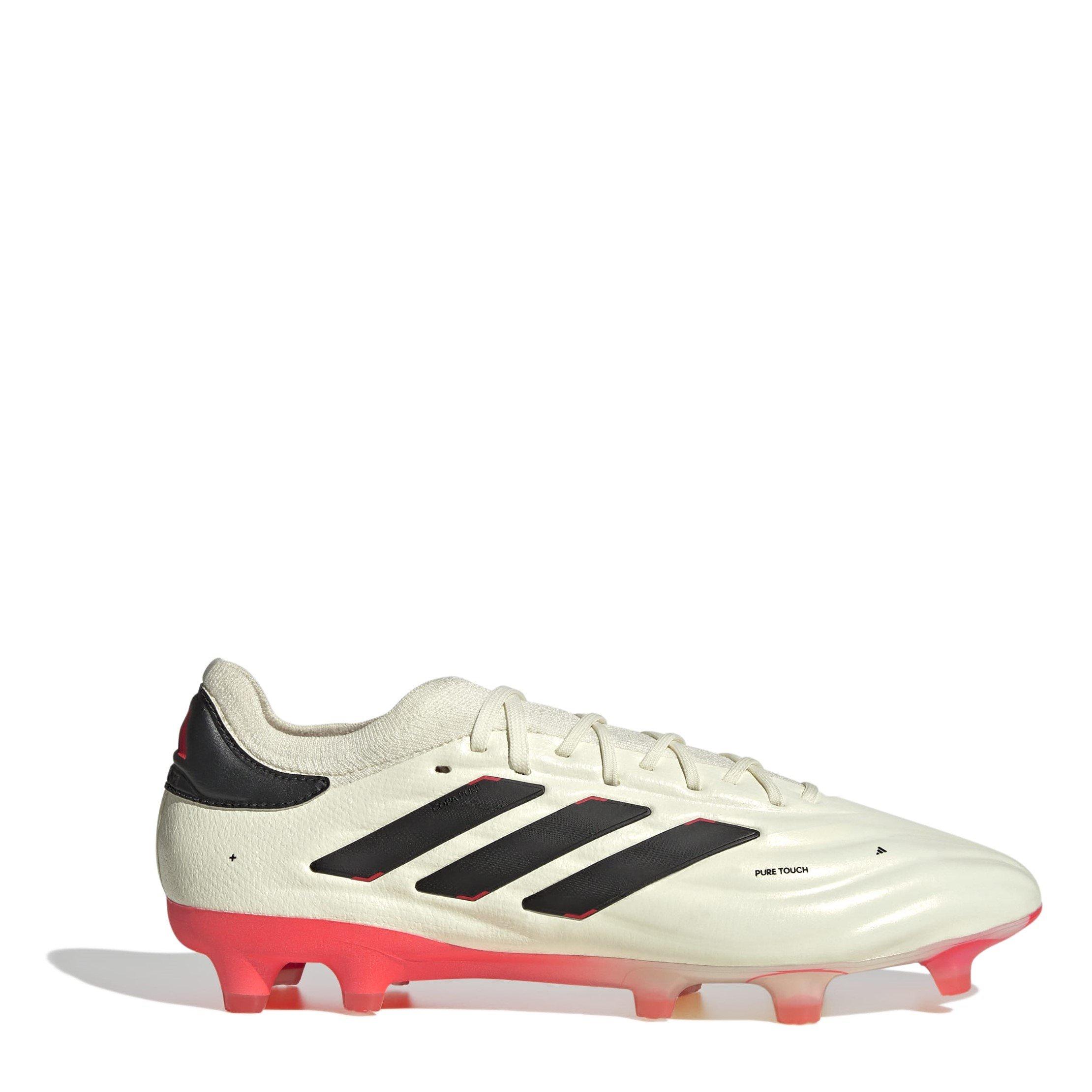 Adidas Men's Copa Pure Ii+ Firm Ground Football Boots - White/Black/Red - 7.5 (41.3)
