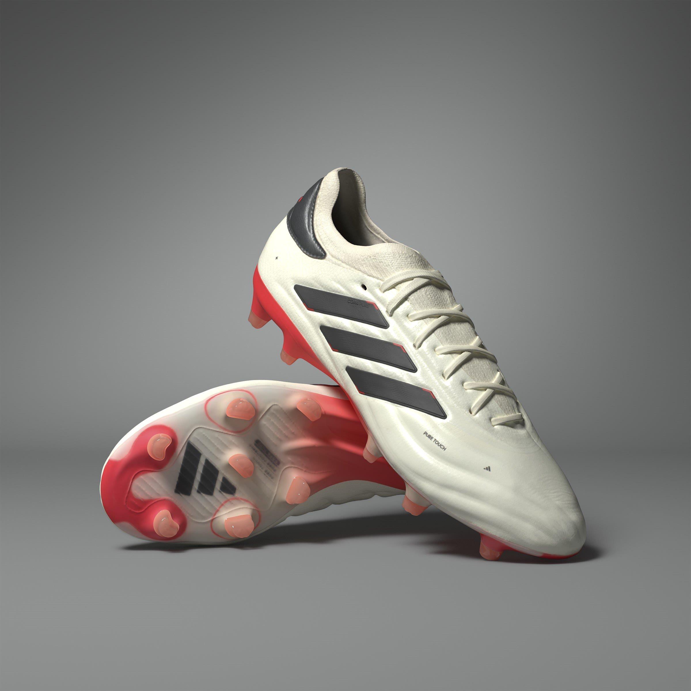 Weiß/Schwarz/Rot - adidas - Copa Pure II+ Firm Ground Football Boots - 10