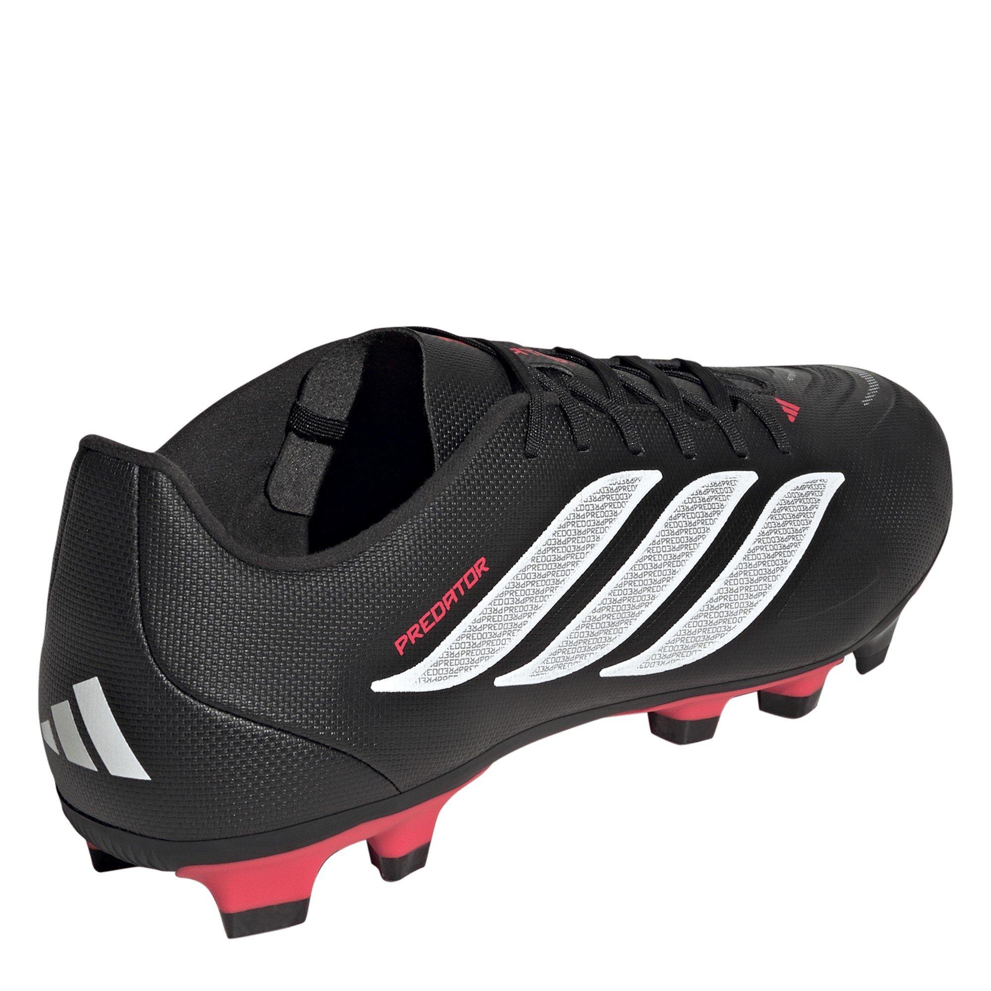 Nero/Rosso - adidas - Mens adidas Predator Club Firm Ground Football Boots - 4