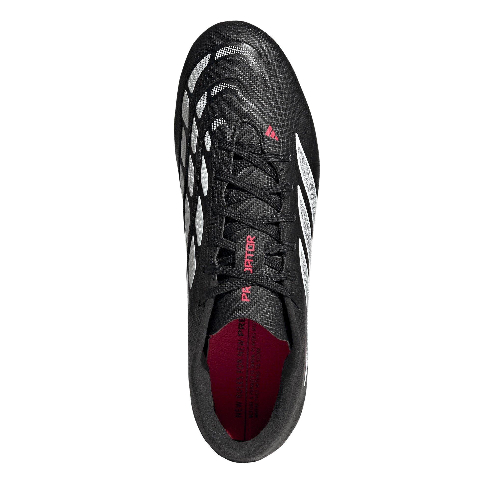Nero/Rosso - adidas - Mens adidas Predator Club Firm Ground Football Boots - 5