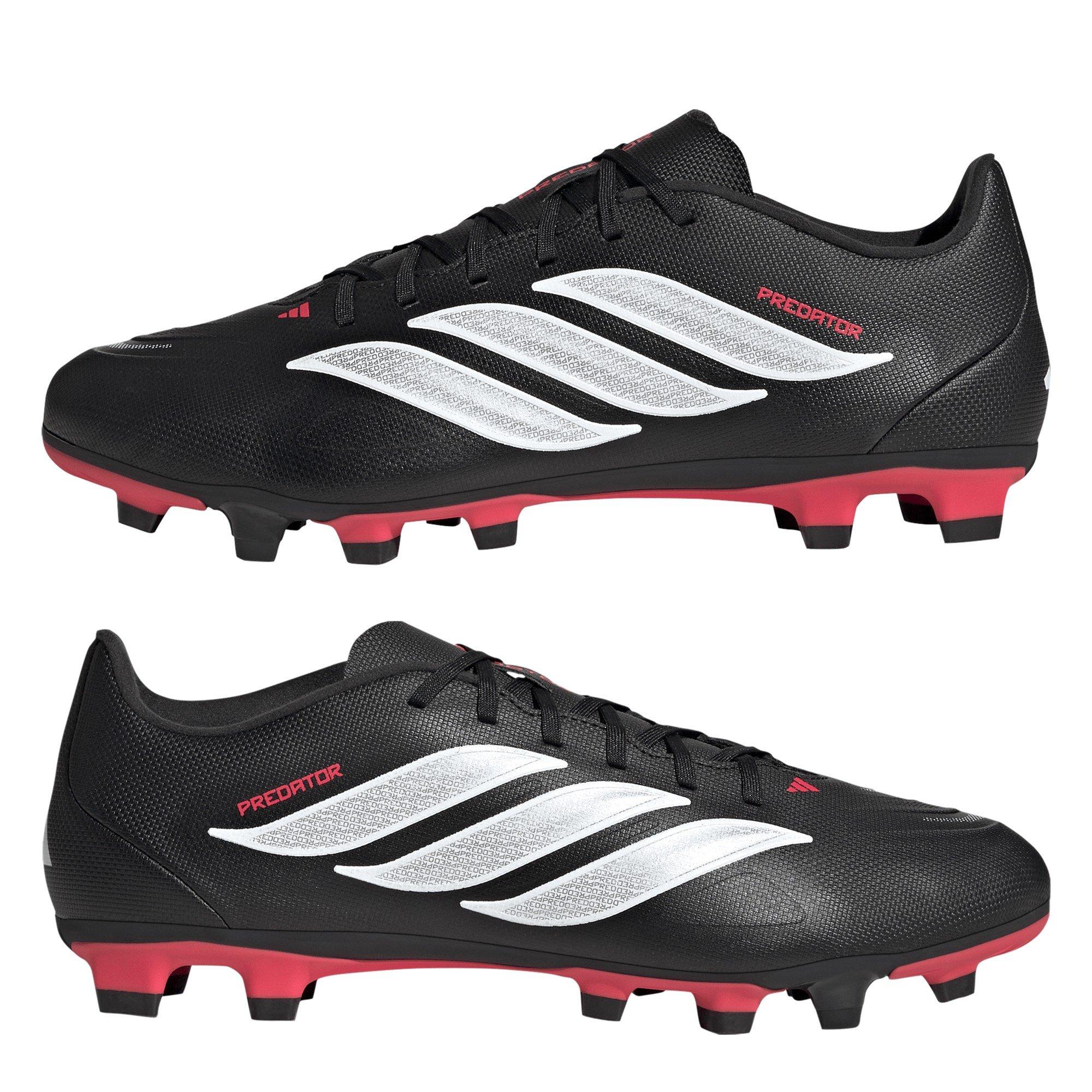 Nero/Rosso - adidas - Mens adidas Predator Club Firm Ground Football Boots - 9