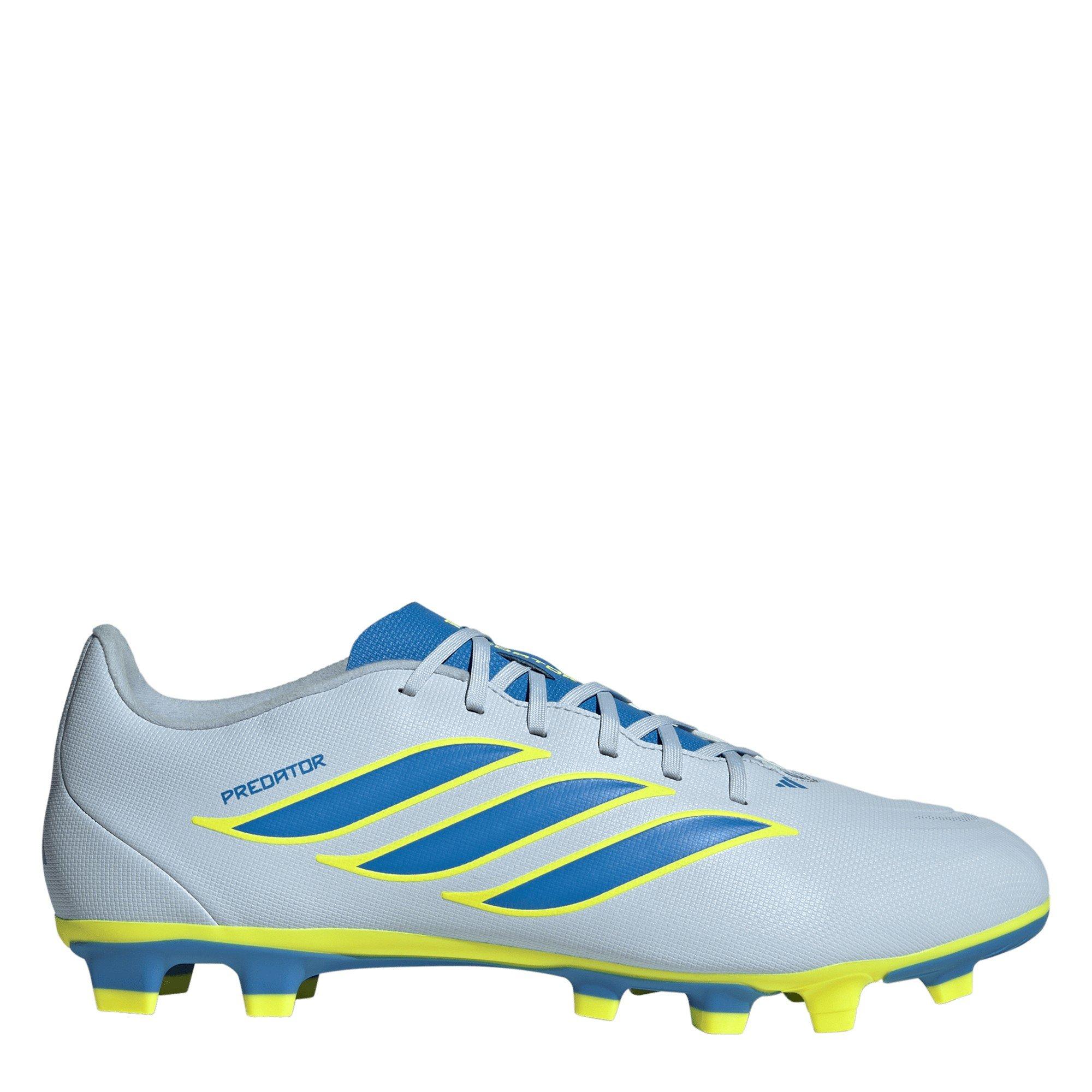 Adidas Men's Predator Club Firm Ground Football Boots - Blue/Yellow - 11 (46)