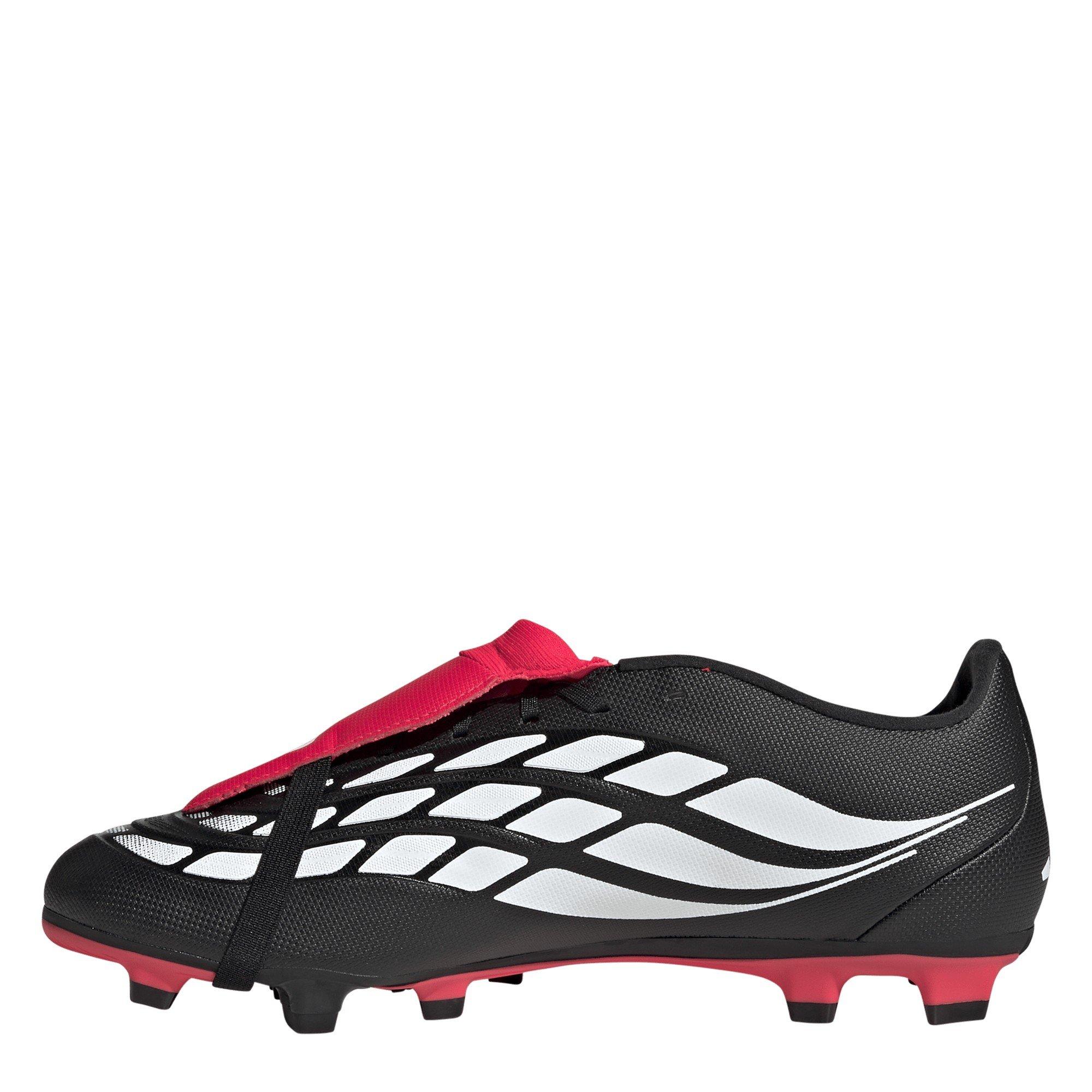 Black/Red - adidas - Mens adidas Predator Fold-Over Tongue Club Firm Ground Football Boots - 2