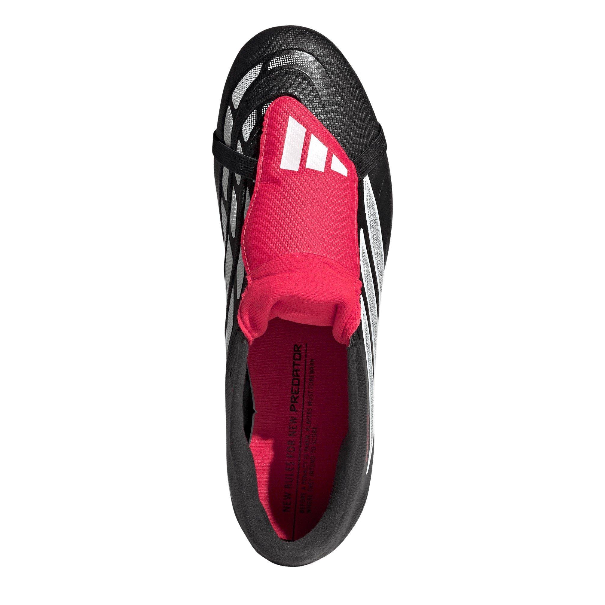 Black/Red - adidas - Mens adidas Predator Fold-Over Tongue Club Firm Ground Football Boots - 5