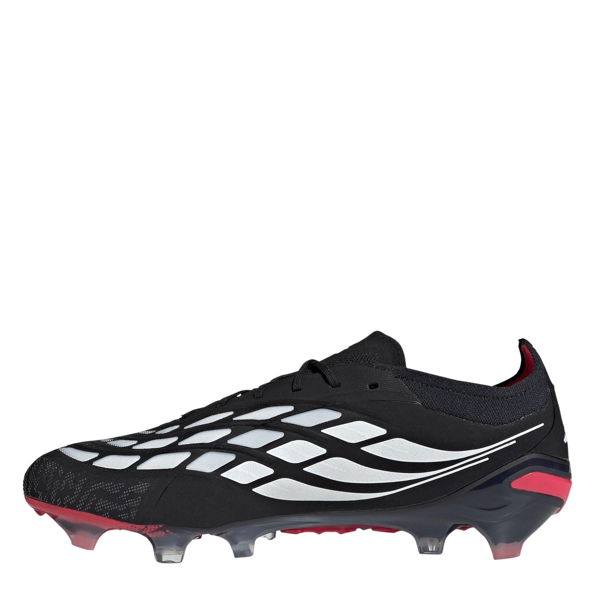 Preto/Vermelho - adidas - Mens adidas Predator Elite Firm Ground Football Boots - 2