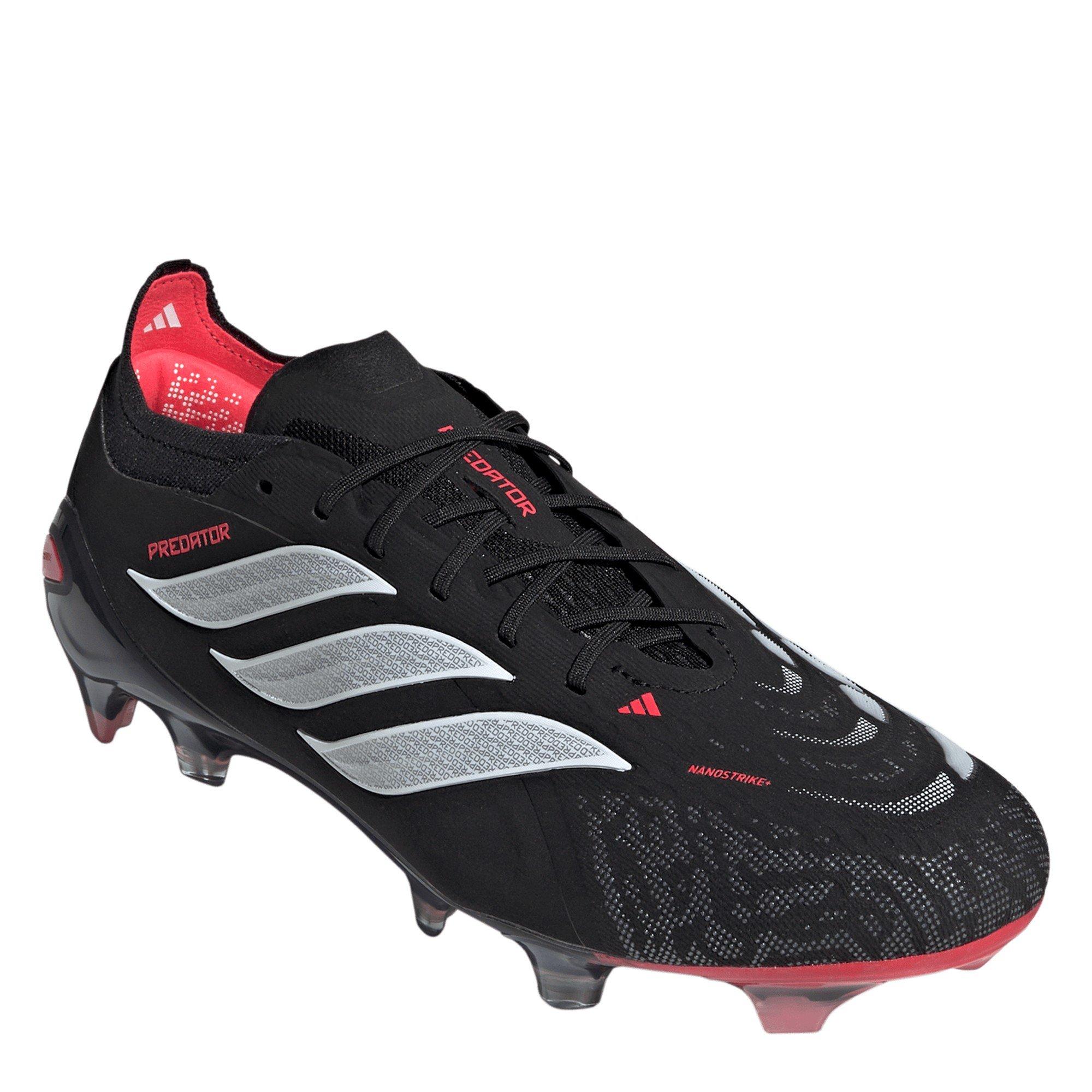 Preto/Vermelho - adidas - Mens adidas Predator Elite Firm Ground Football Boots - 3