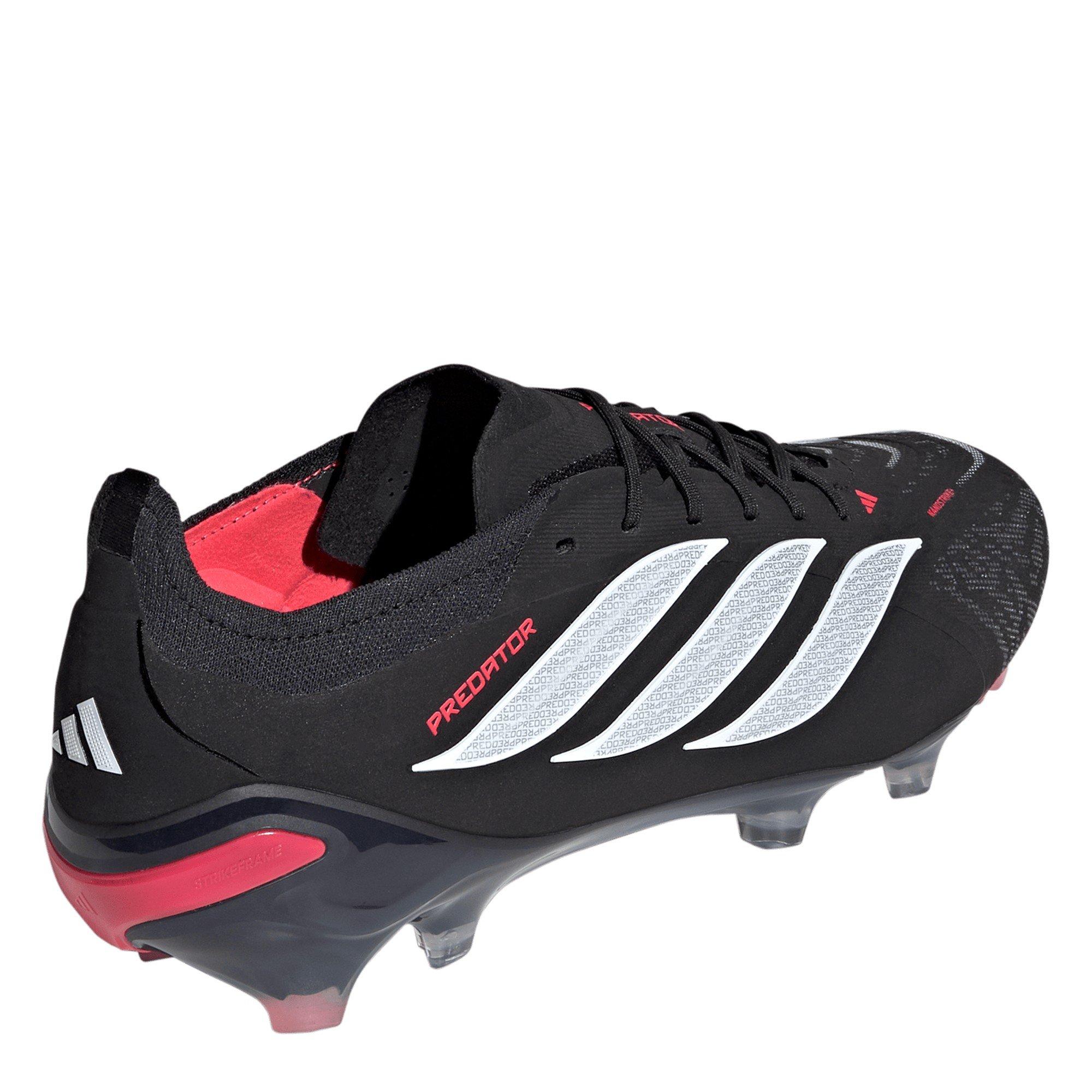 Preto/Vermelho - adidas - Mens adidas Predator Elite Firm Ground Football Boots - 4