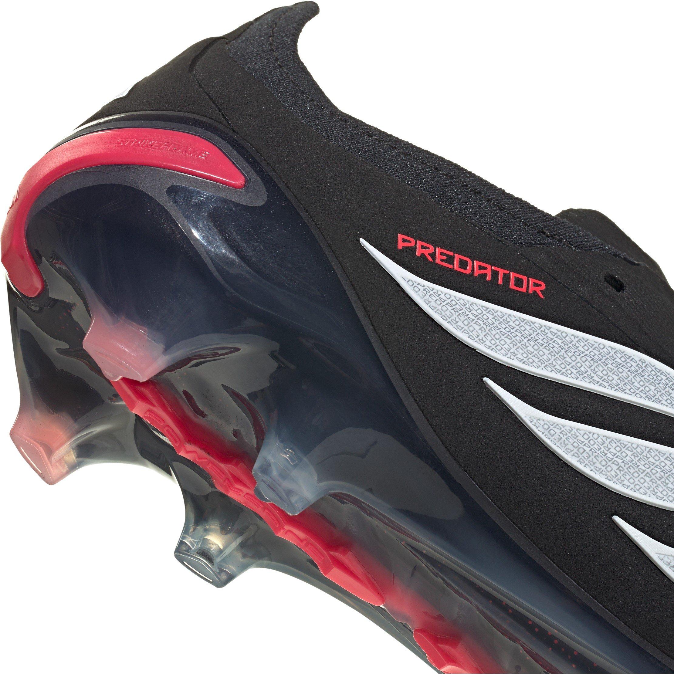 Preto/Vermelho - adidas - Mens adidas Predator Elite Firm Ground Football Boots - 7