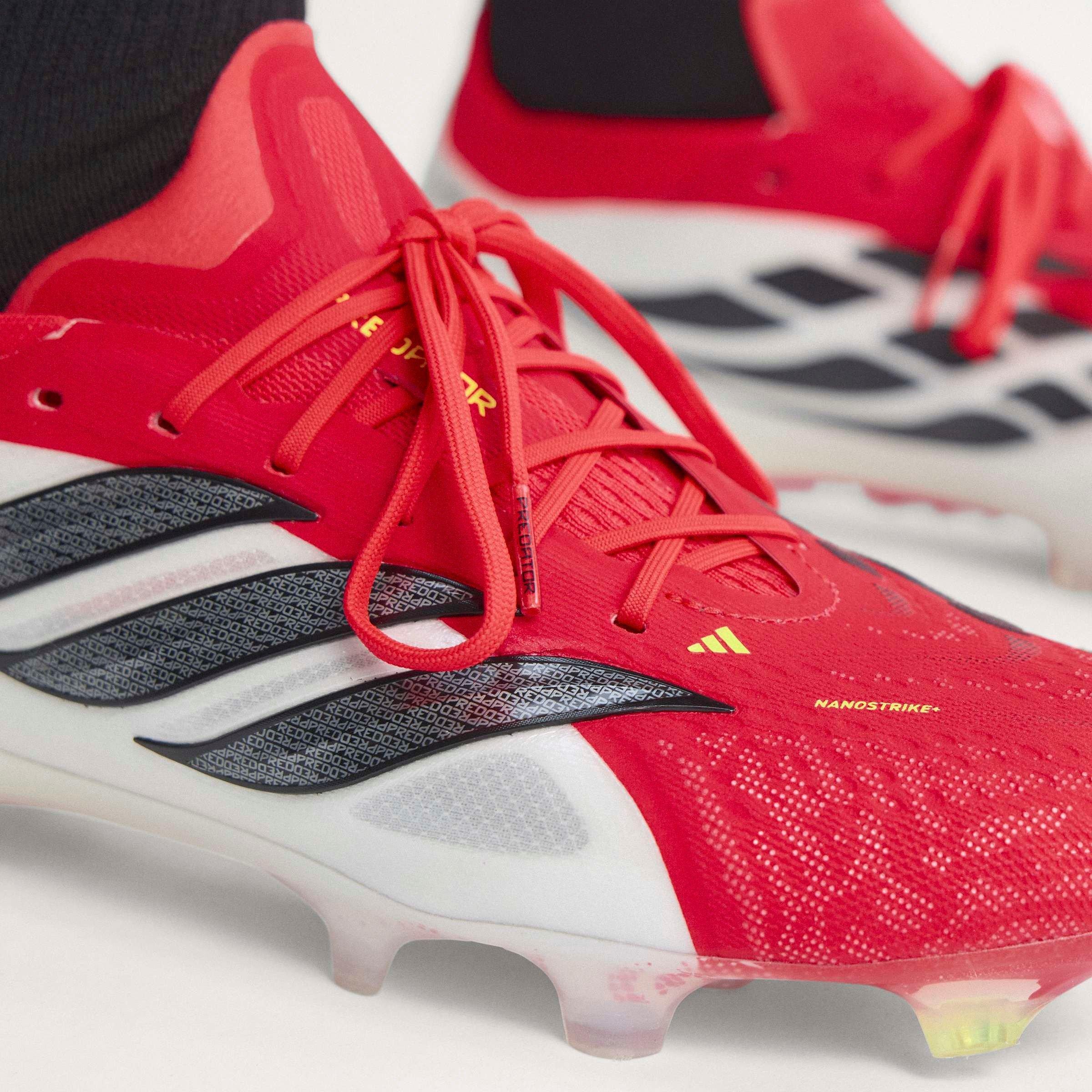 Red/Blk/White - adidas - adidas Predator Elite Firm Ground Football Boots - 14