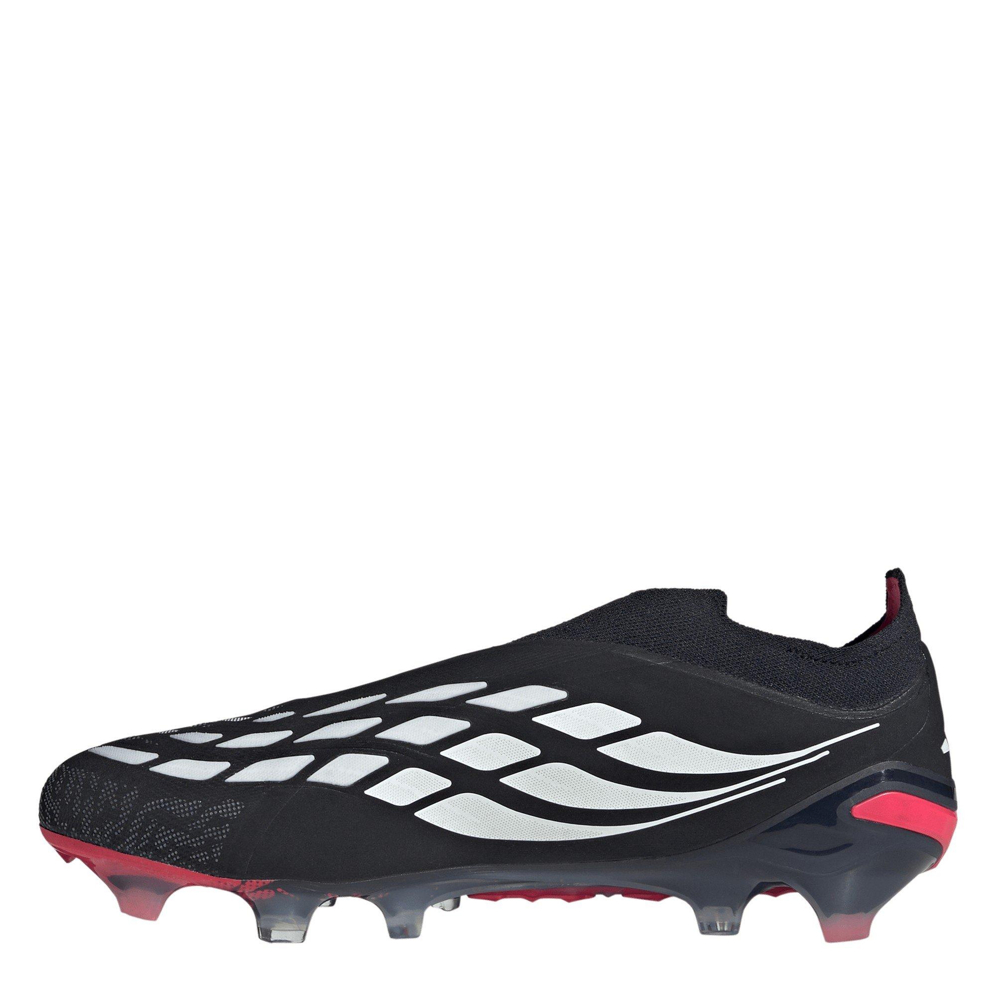 Schwarz/Rot - adidas - Mens adidas Predator Elite Laceless Firm Ground Football Boots - 2