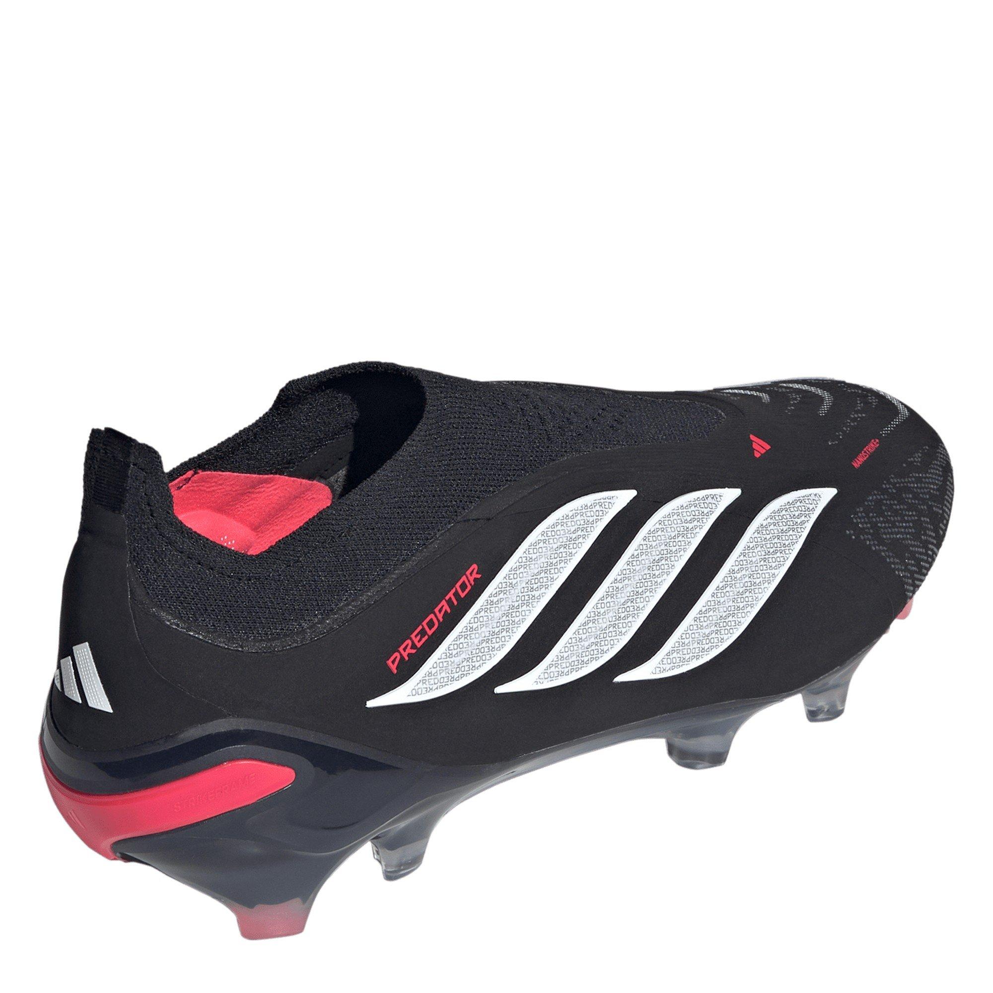 Schwarz/Rot - adidas - Mens adidas Predator Elite Laceless Firm Ground Football Boots - 4