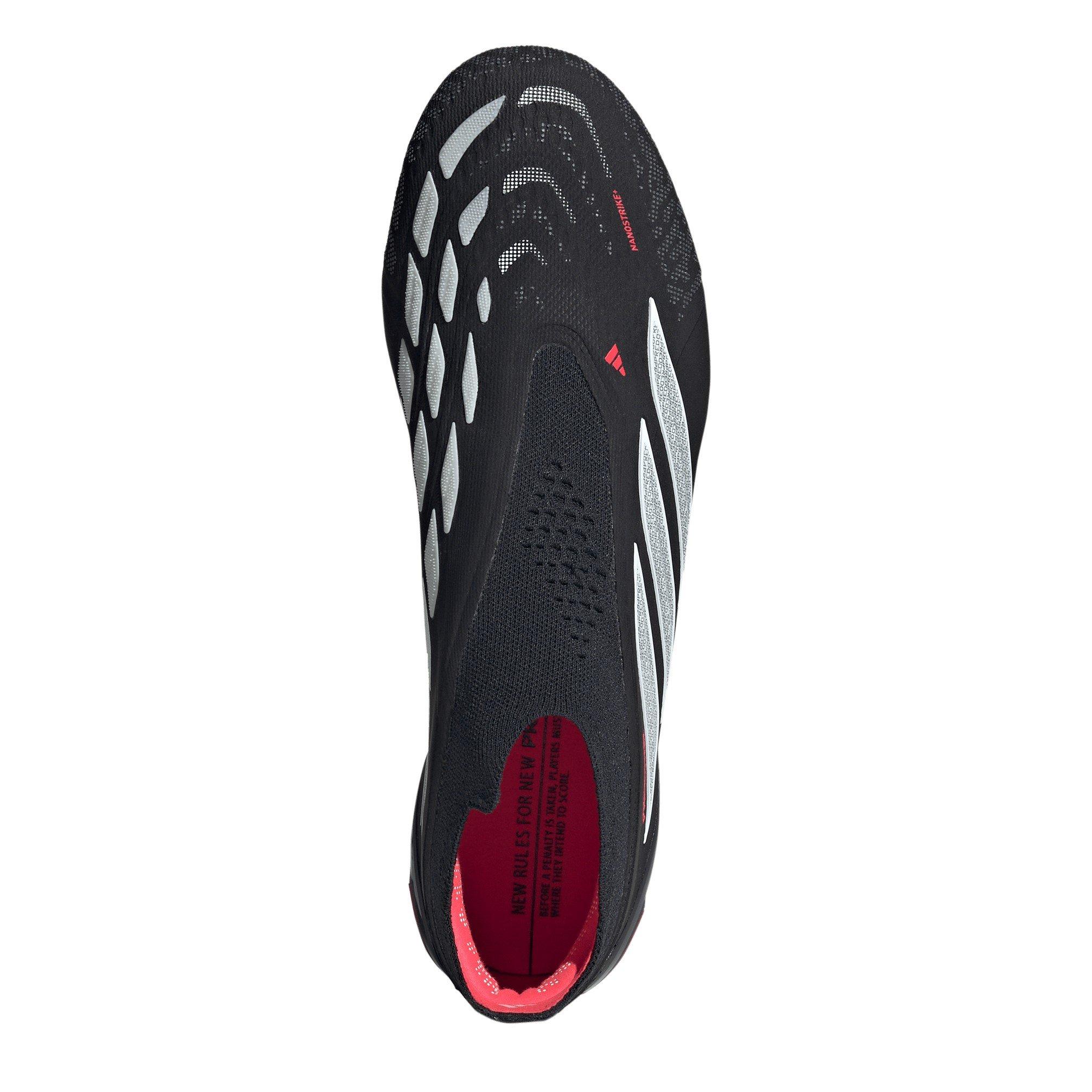 Schwarz/Rot - adidas - Mens adidas Predator Elite Laceless Firm Ground Football Boots - 5