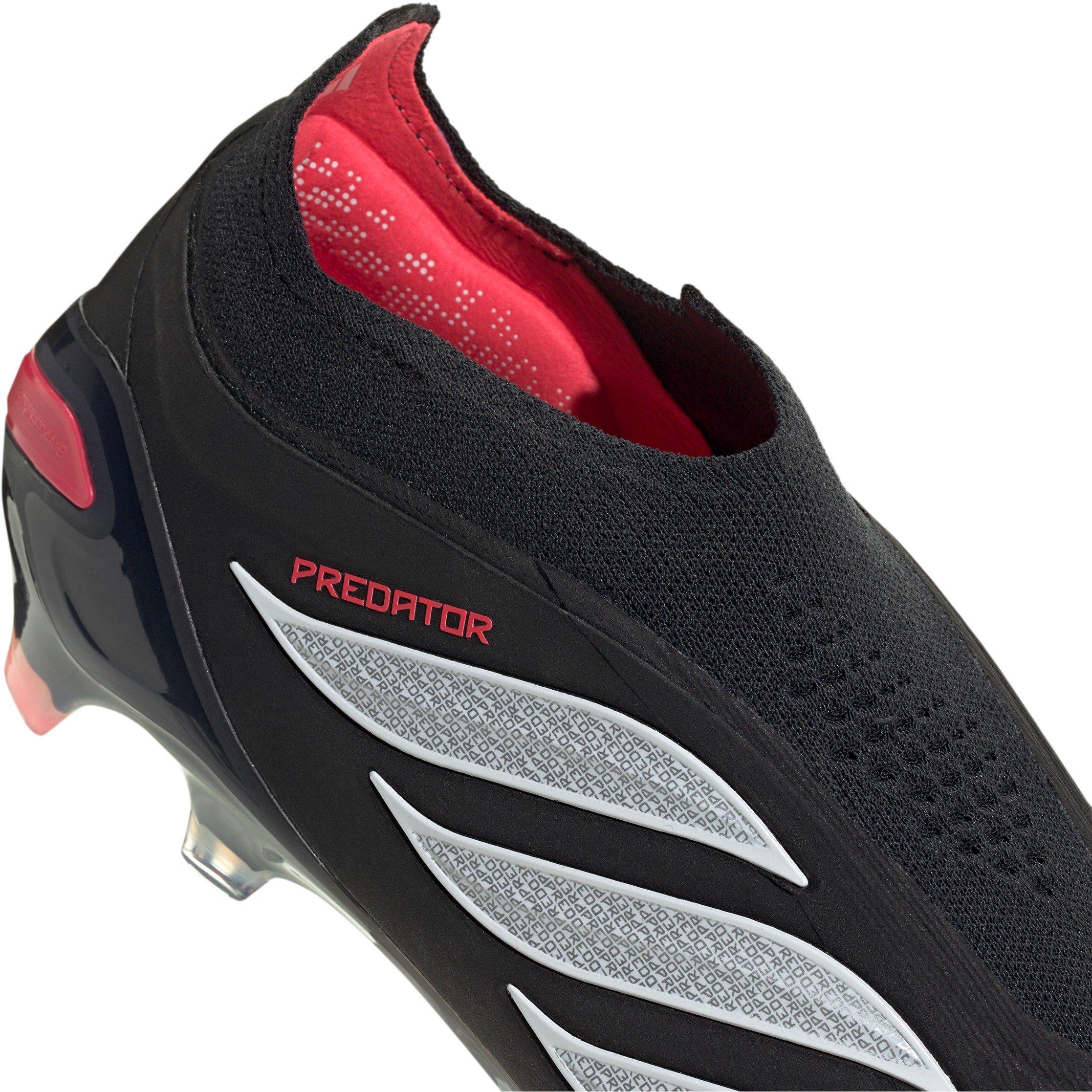 Schwarz/Rot - adidas - Mens adidas Predator Elite Laceless Firm Ground Football Boots - 7