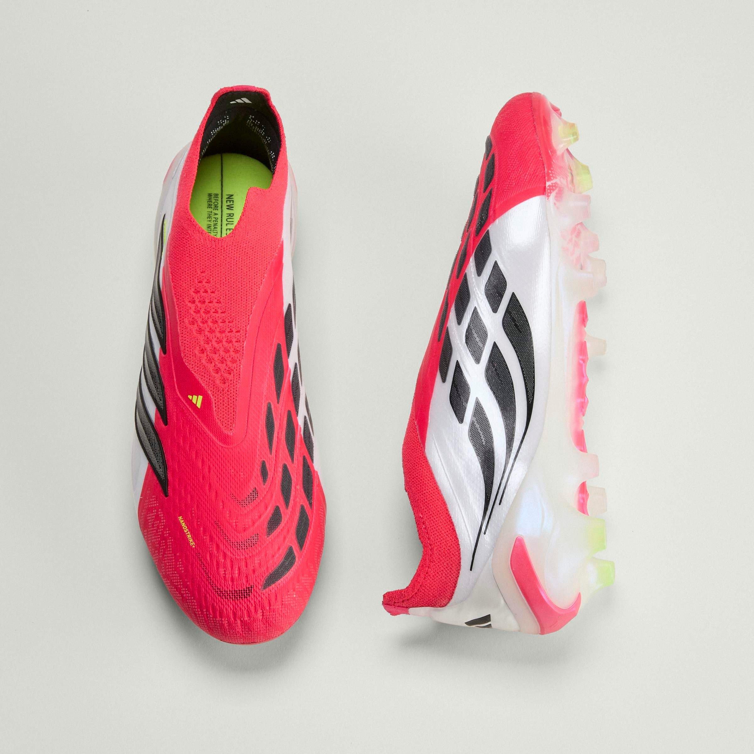 Red/Blk/White - adidas - adidas Predator Elite Laceless Firm Ground Football Boots - 13