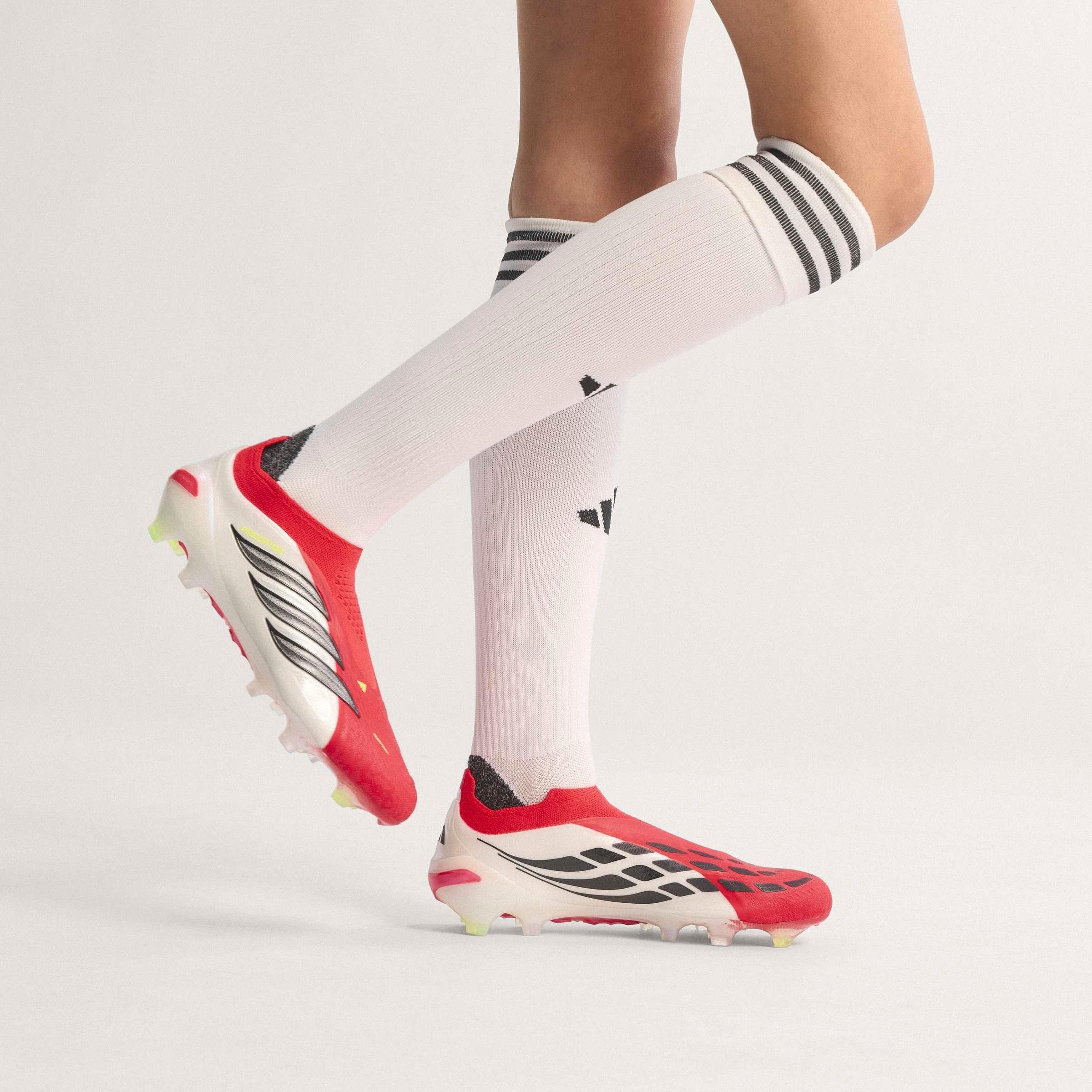 Red/Blk/White - adidas - adidas Predator Elite Laceless Firm Ground Football Boots - 3
