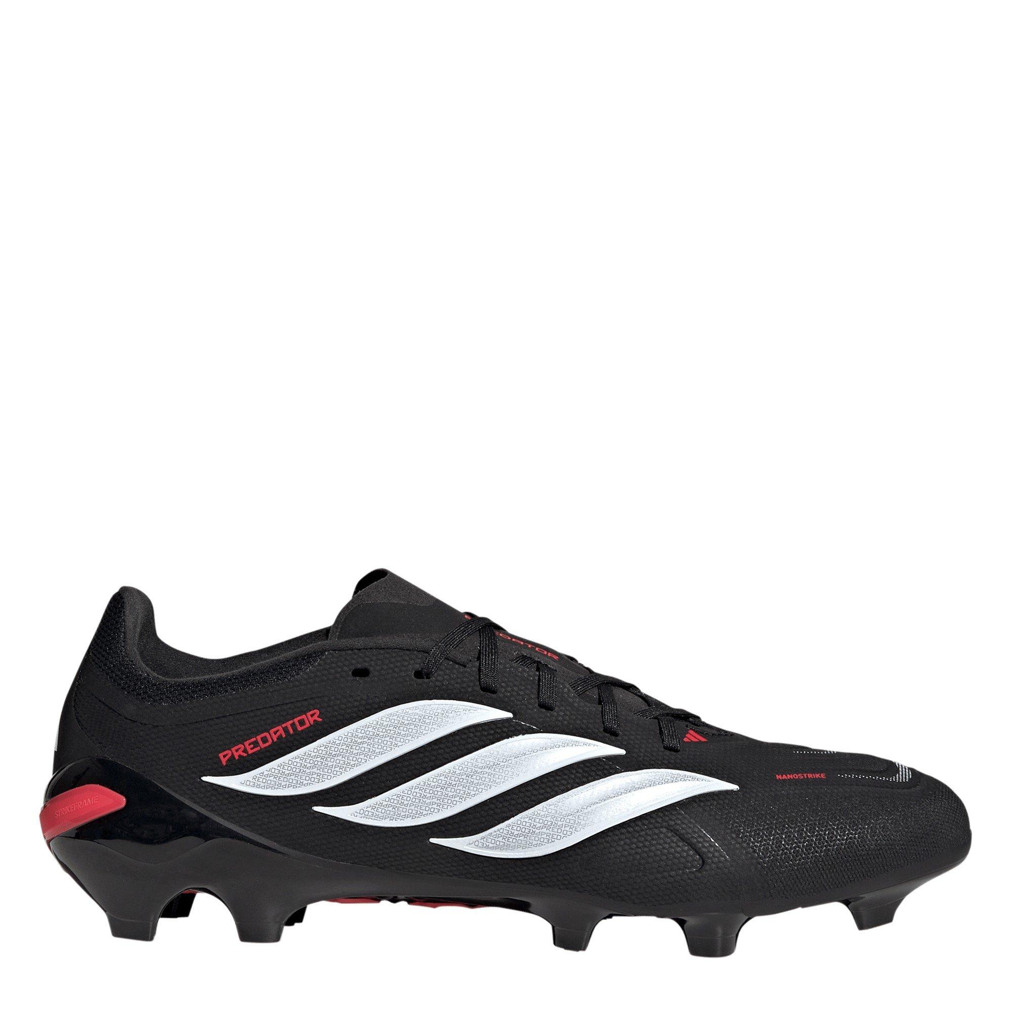 Adidas Men's Predator League Firm Ground Football Boots - Black/Red - 6.5 (40)