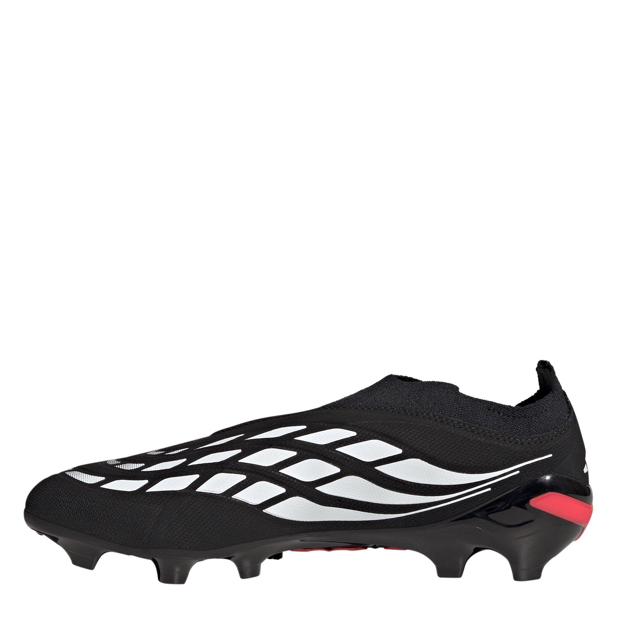 Black/Red - adidas - Mens adidas Predator League Laceless Firm Ground Football Boots - 2