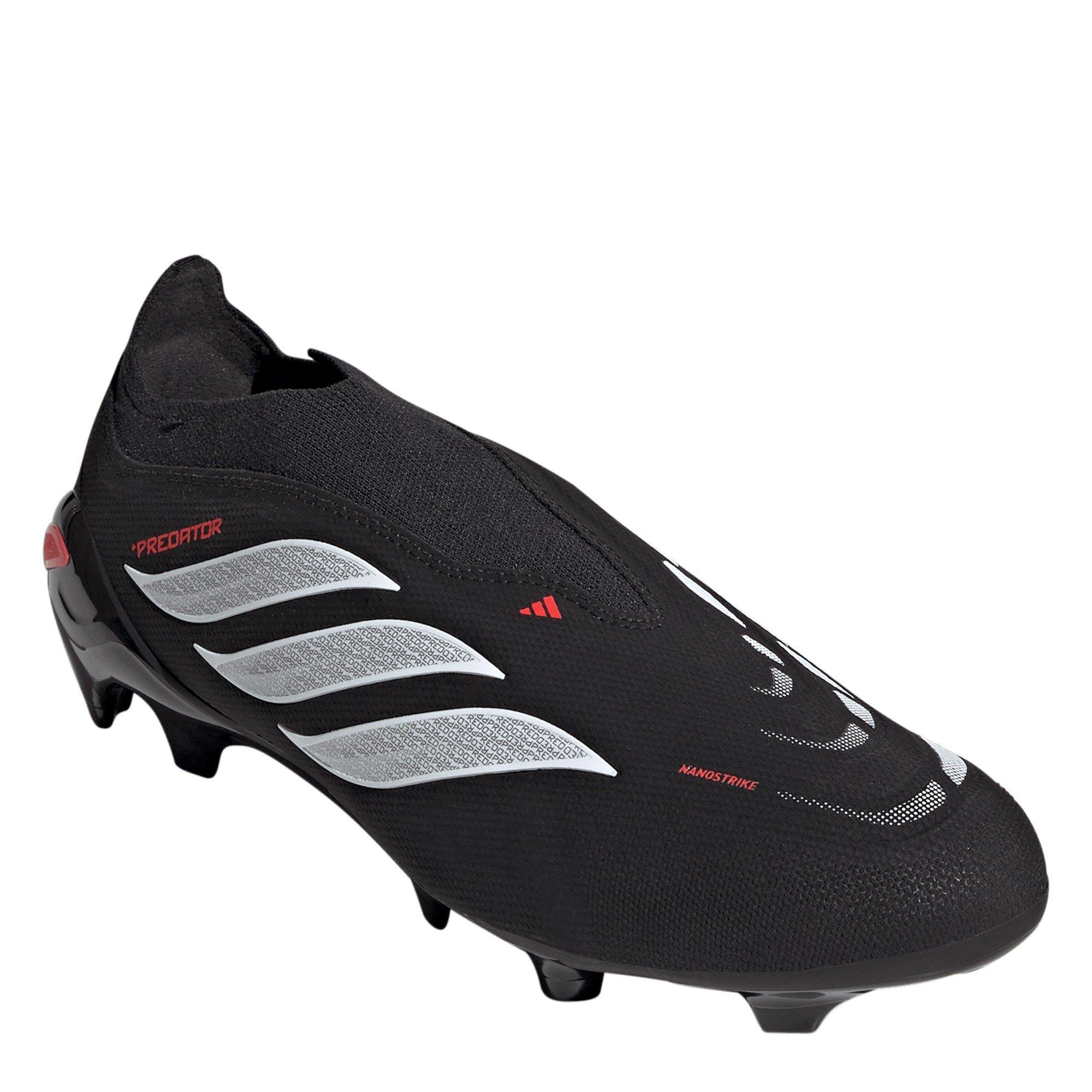 Black/Red - adidas - Mens adidas Predator League Laceless Firm Ground Football Boots - 3