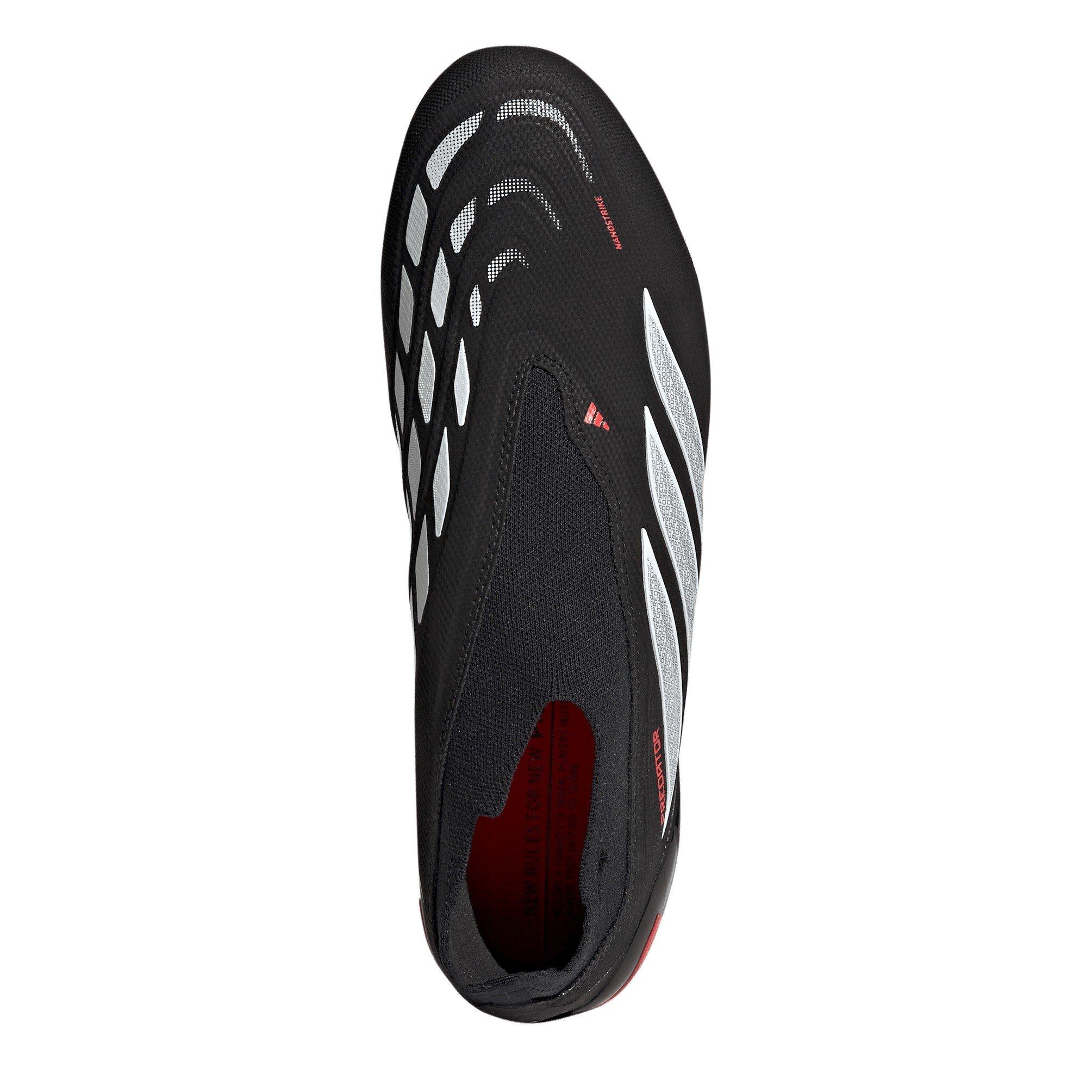 Black/Red - adidas - Mens adidas Predator League Laceless Firm Ground Football Boots - 5