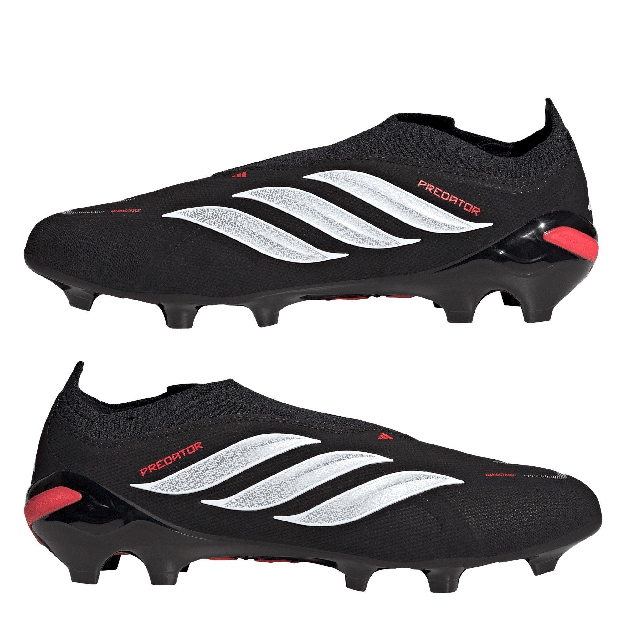 Black/Red - adidas - Mens adidas Predator League Laceless Firm Ground Football Boots - 9