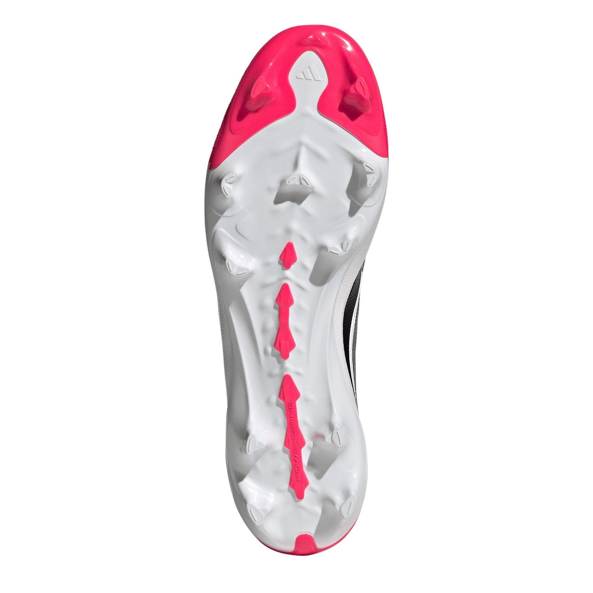 Roze/Zwart/Wit - adidas - Mens adidas Predator League Laceless Firm Ground Football Boots - 6