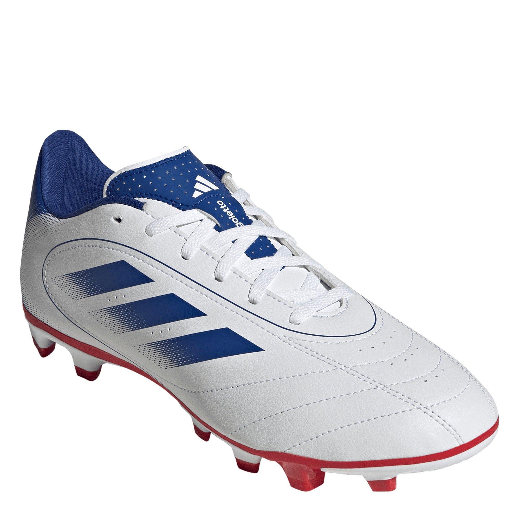 Wht/Blu/Scarlet - adidas - Goletto IX Club Firm Ground Football Boots - 3