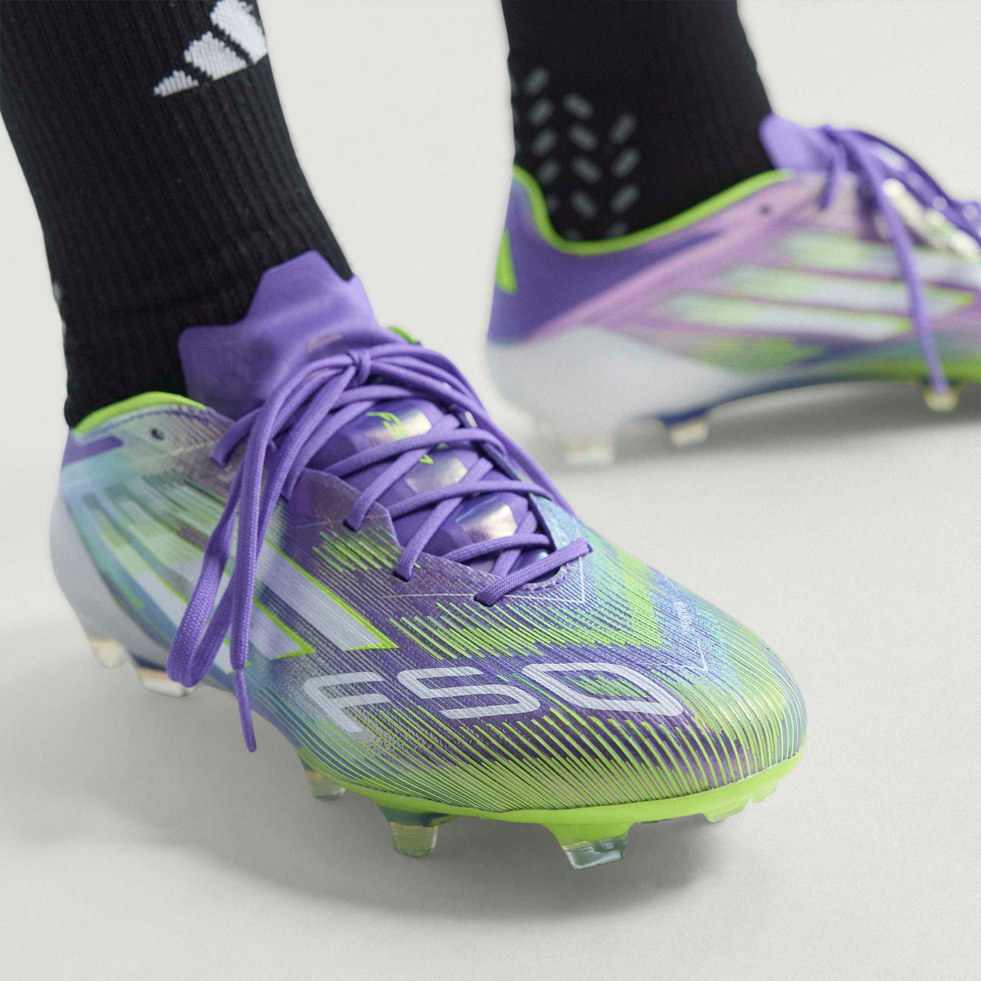 Purp/Wht/lemon - adidas - F50 Elite Firm Ground Football Boots - 14