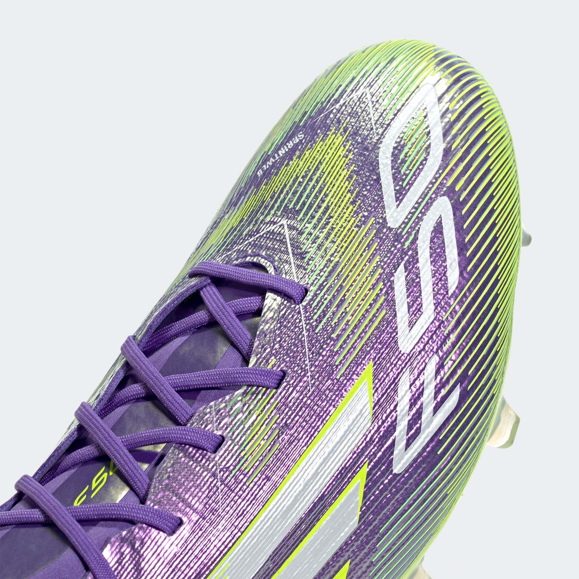 Purp/Wht/lemon - adidas - F50 Elite Firm Ground Football Boots - 7