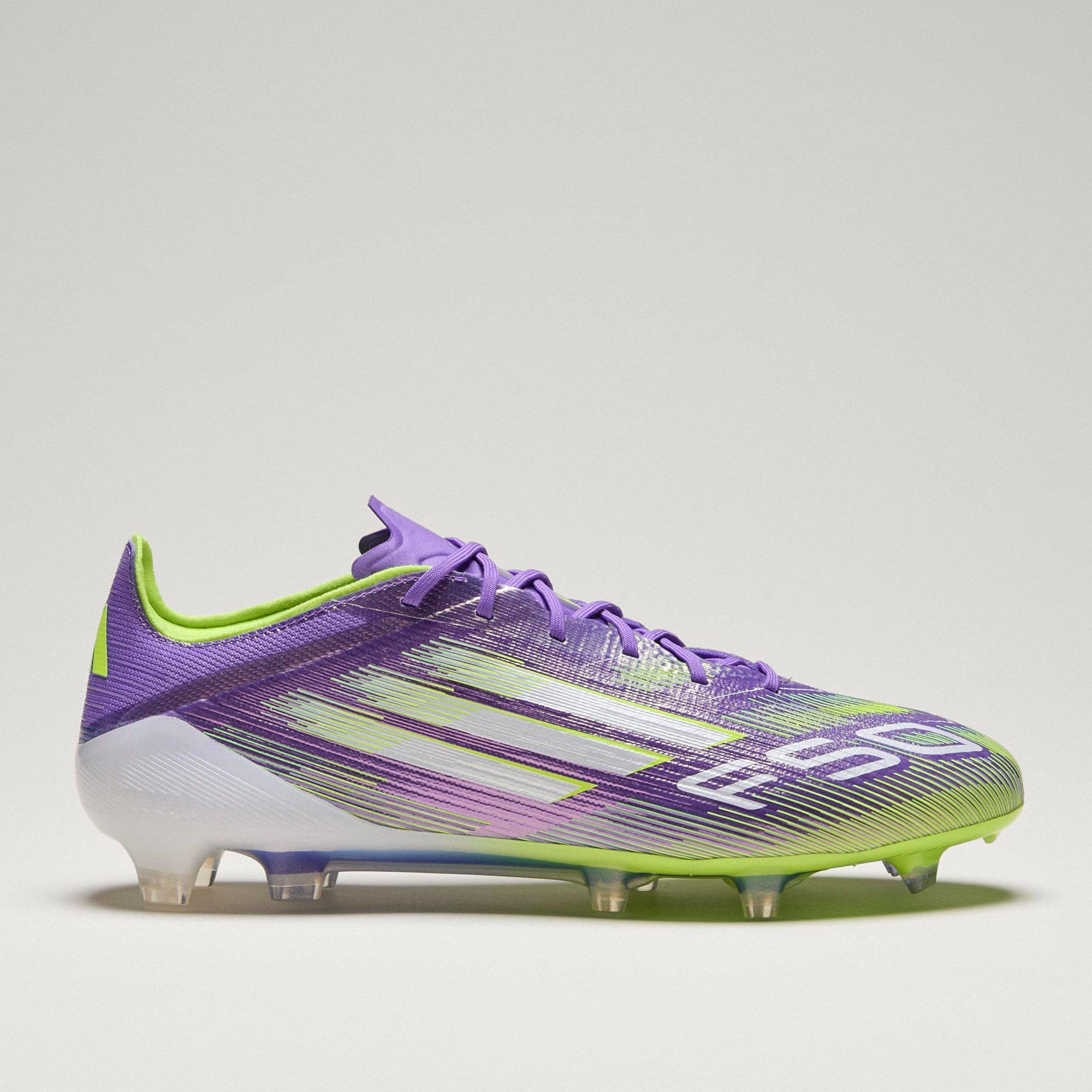 Purp/Wht/lemon - adidas - F50 Elite Firm Ground Football Boots - 9
