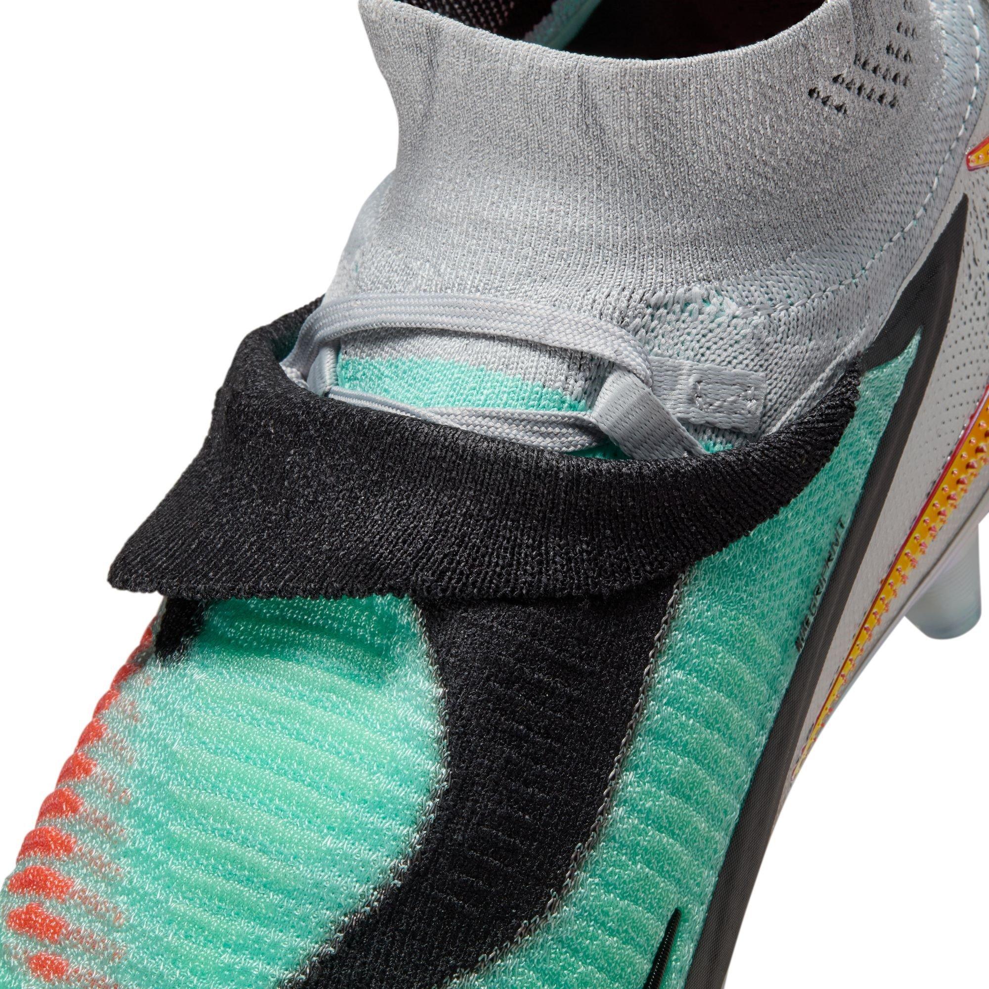 Chrome/Schwarz - Nike - Phantom 6 High Elite Adults Firm Ground Football Boots - 11