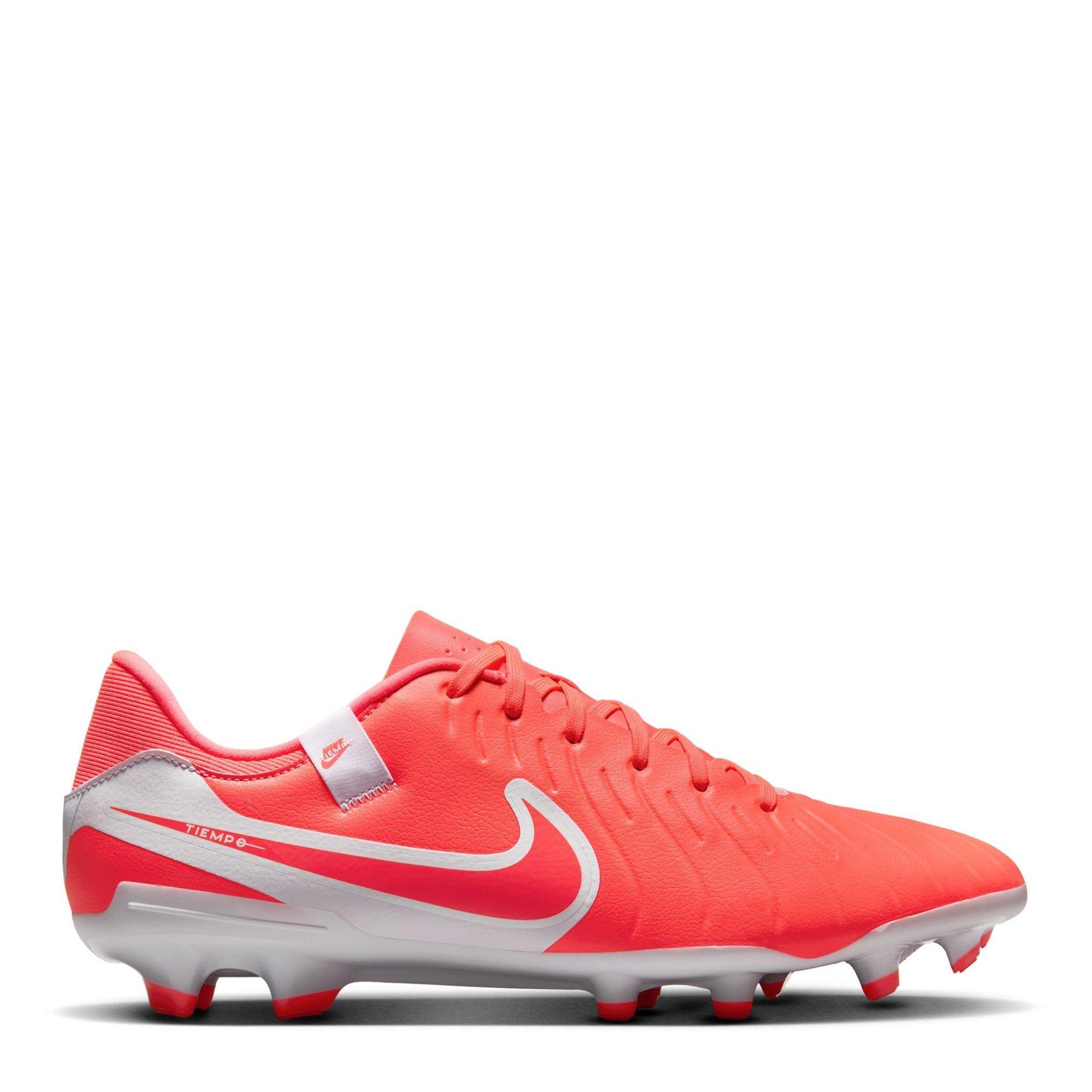 Nike Men's Tiempo Legend 10 Academy Adults Firm Ground Football Boots - Red/White - 10 (45)